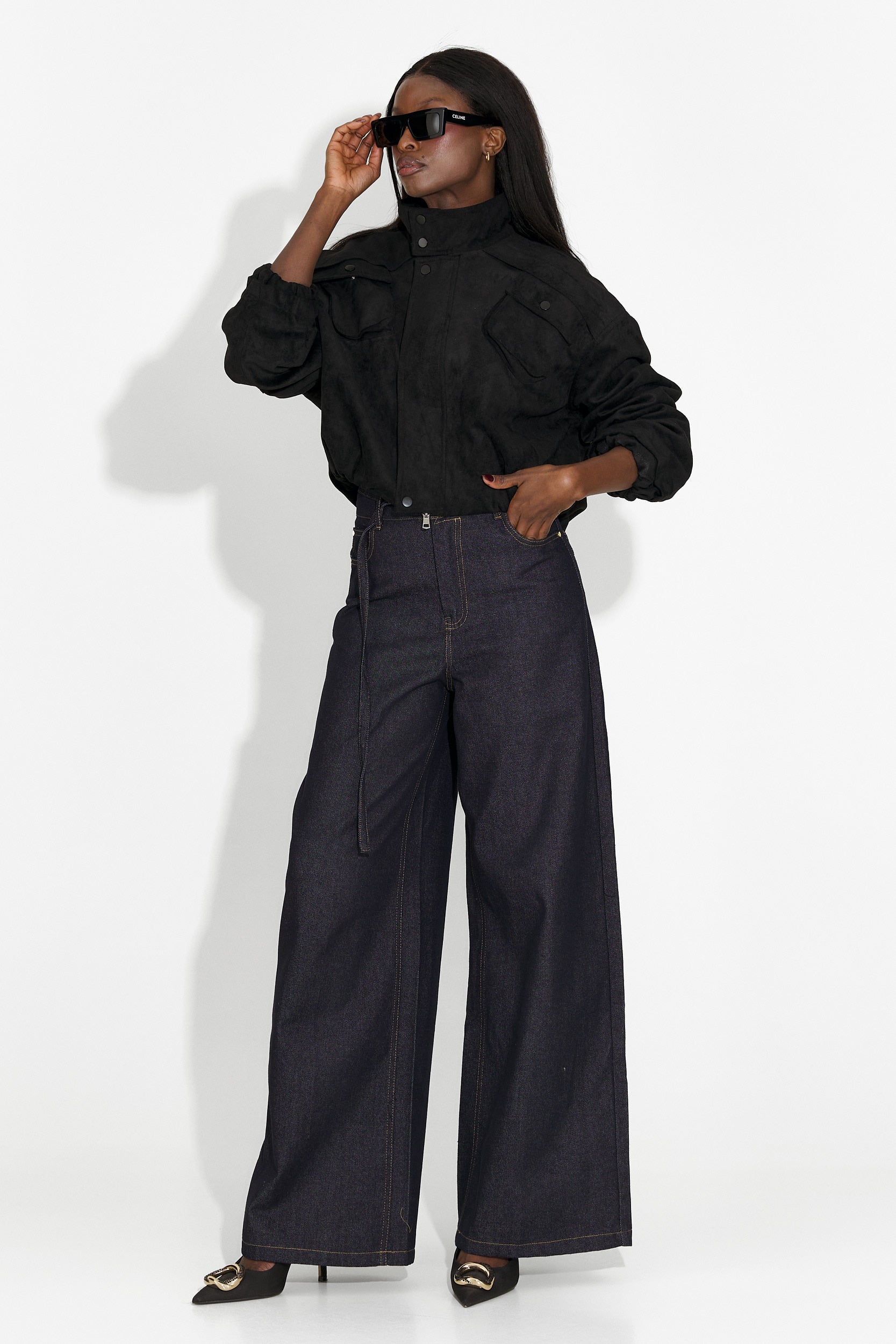 Γυναικείο casual μαύρο μπουφάν Trinidad Bogas