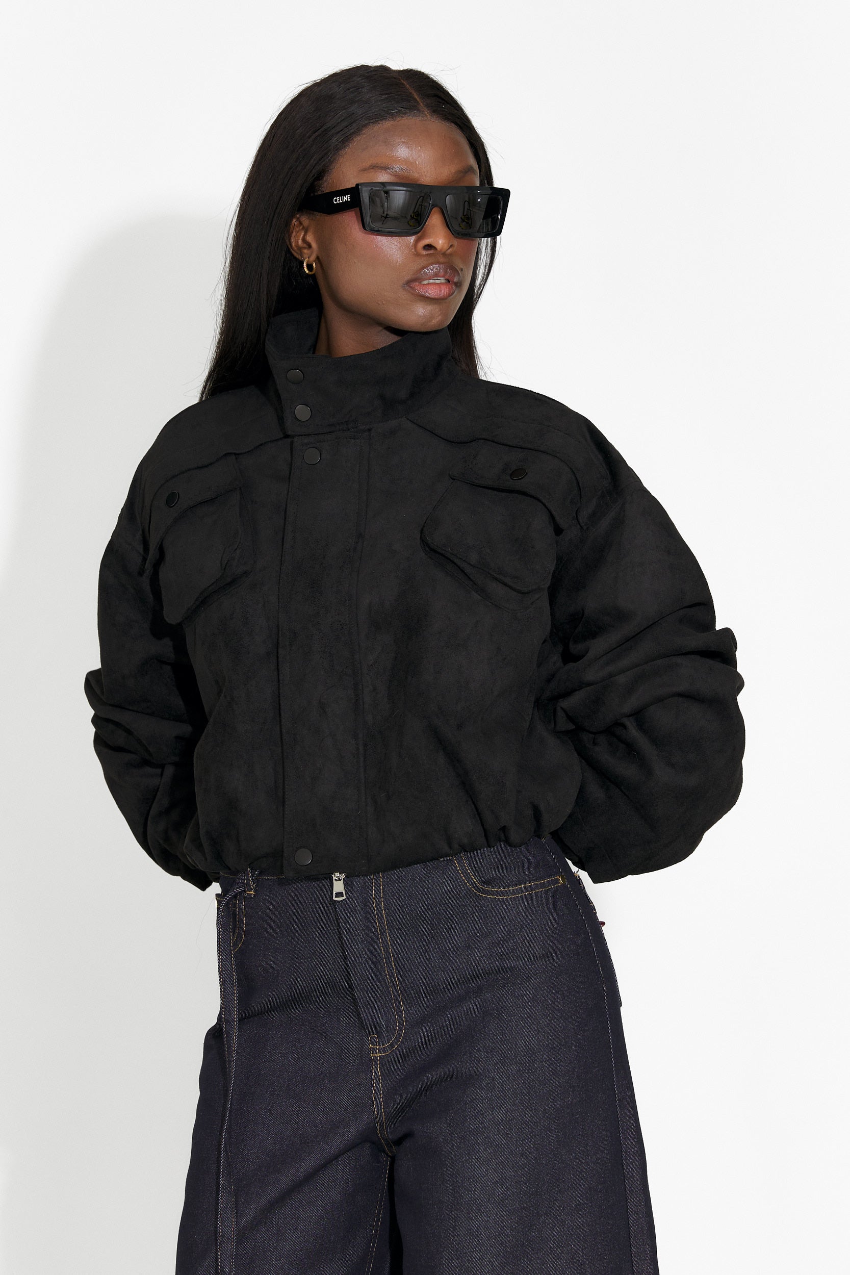 Trinidad Bogas Black Casual Ladies Jacket