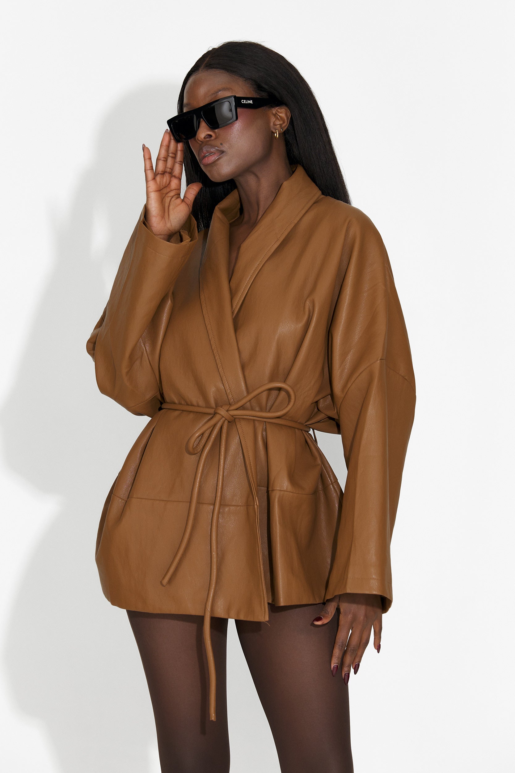 Elegant brun damjacka Wandia Bogas