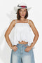 Camiseta de mujer casual blanca Elodia Bogas
