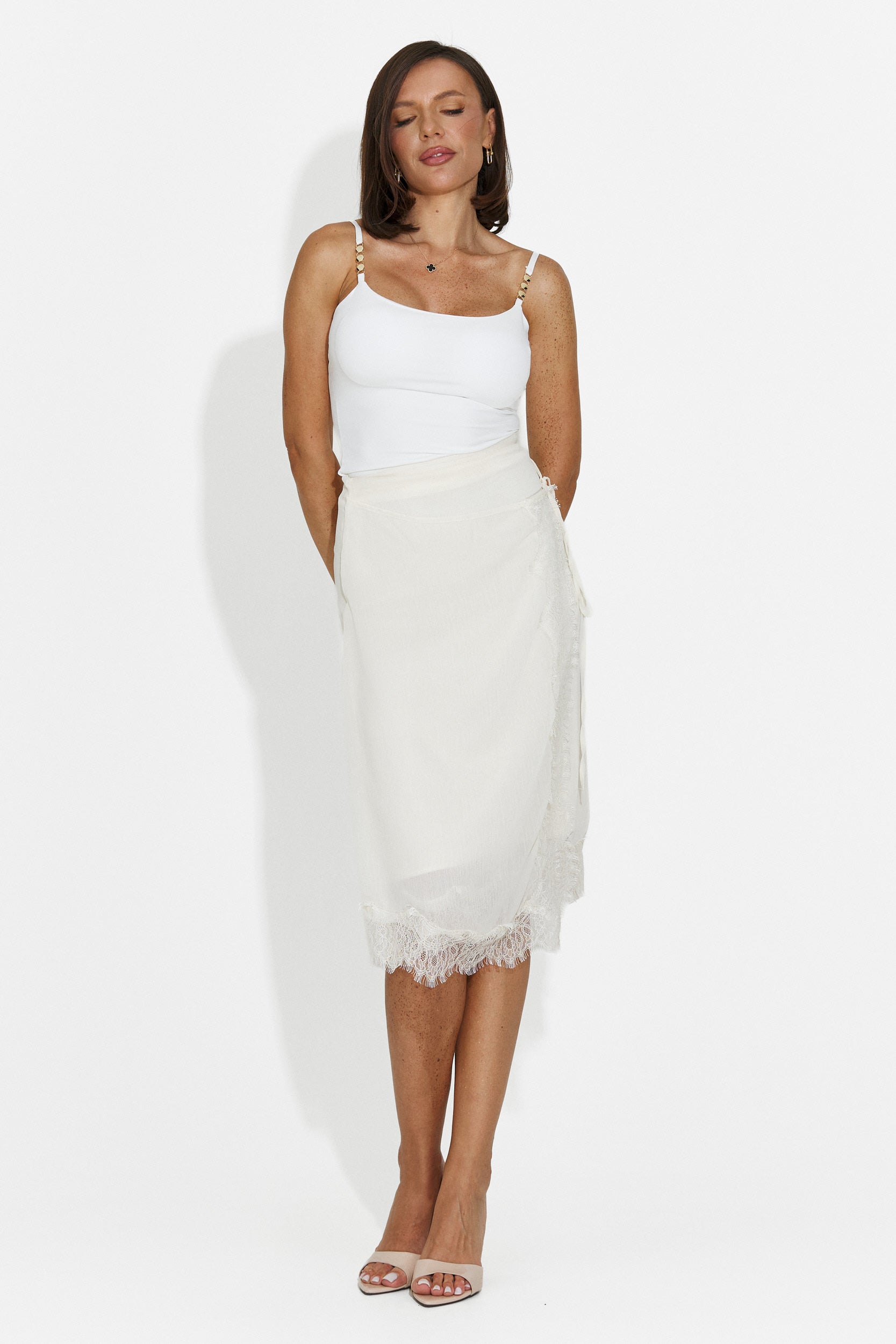 Women's casual white tank top Palmea Bogas