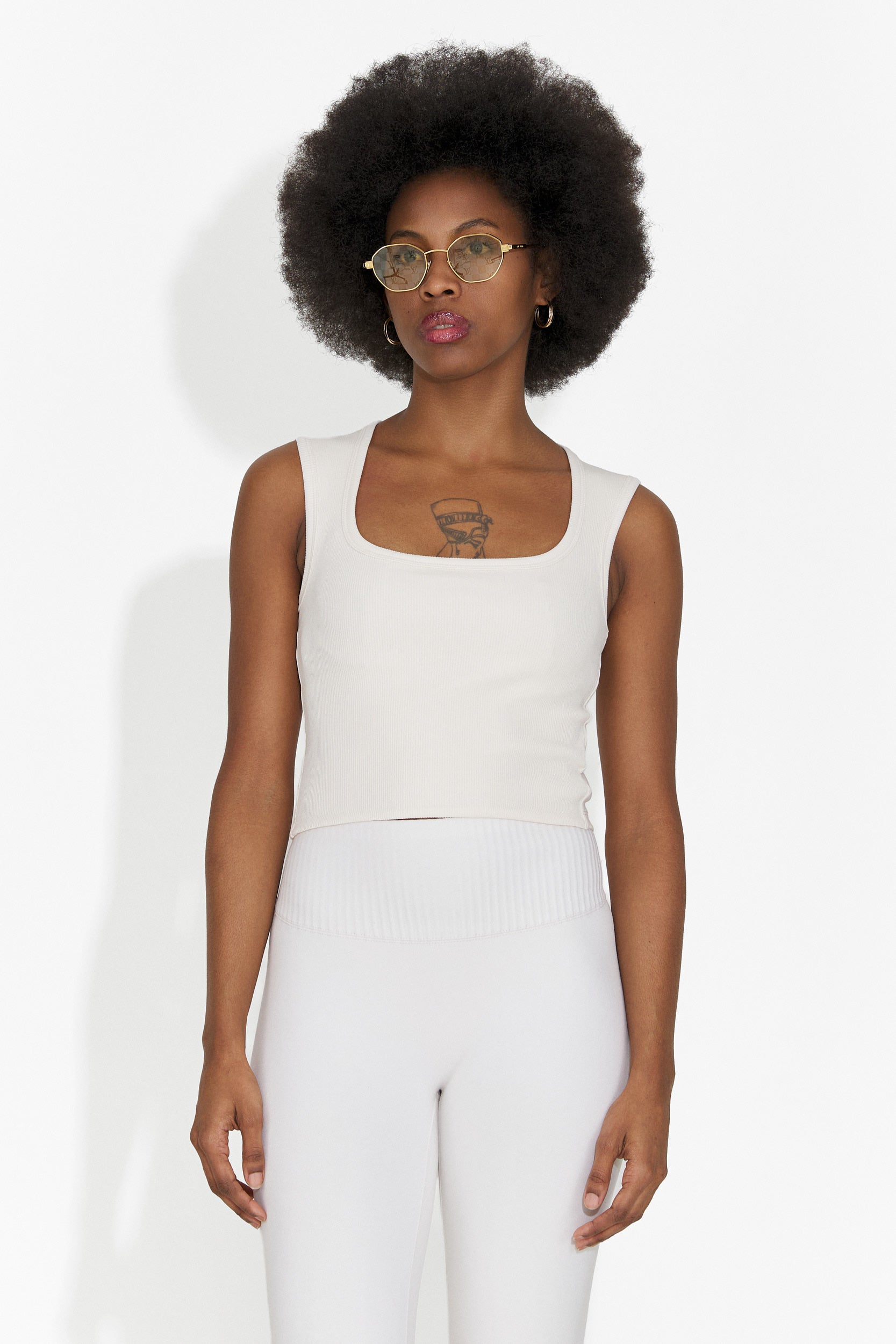 Débardeur femme décontracté crème Veliria Bogas