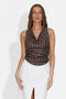 Women's casual brown tank top Bustina Bogas