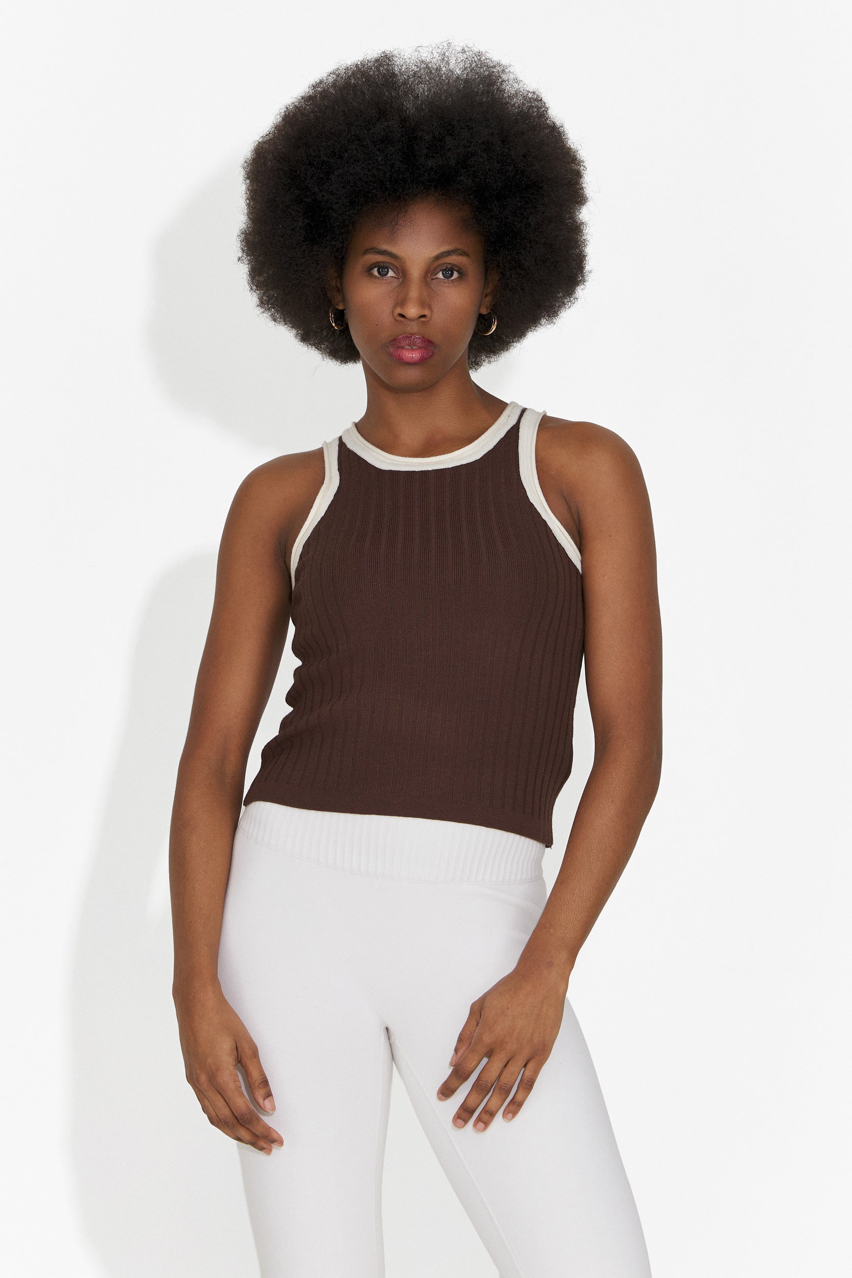 Damen-Tanktop lässig braun Catarina Bogas