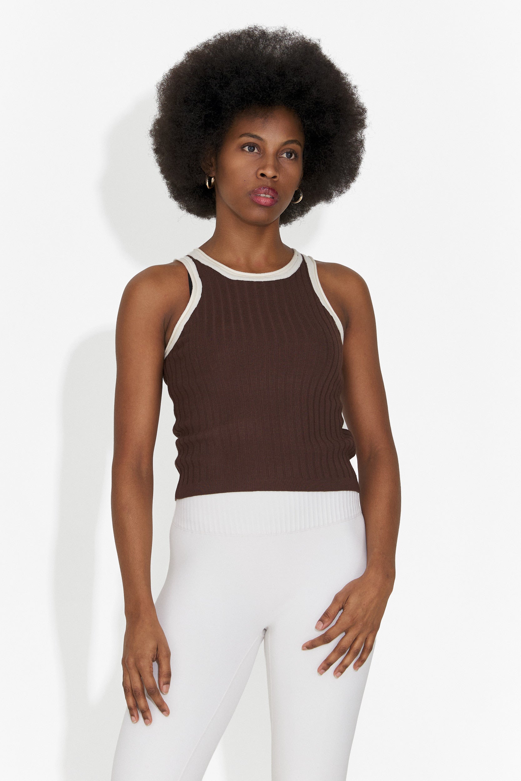 Damen-Tanktop lässig braun Catarina Bogas