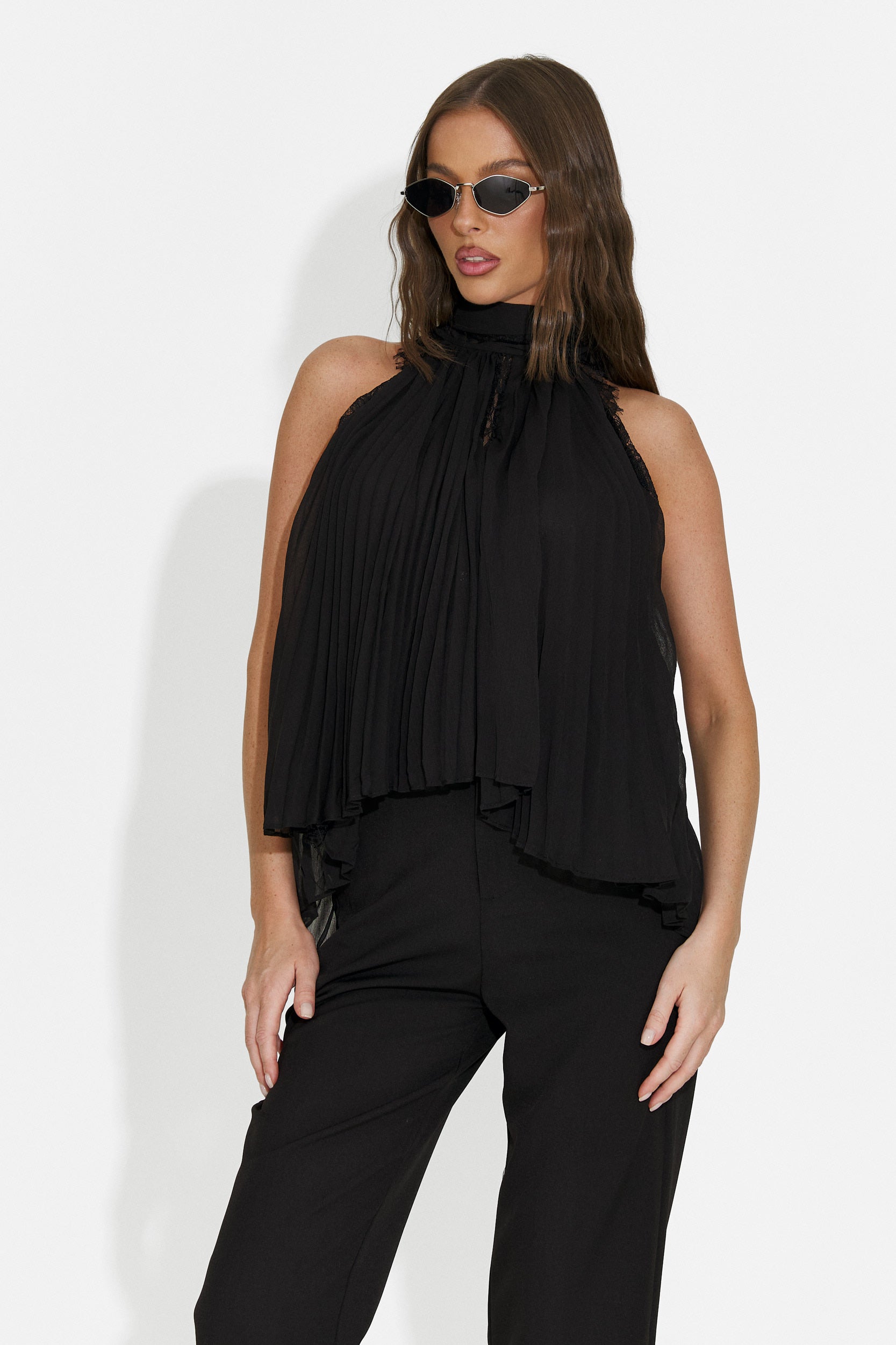 Casual black women's tank top Eirena Bogas