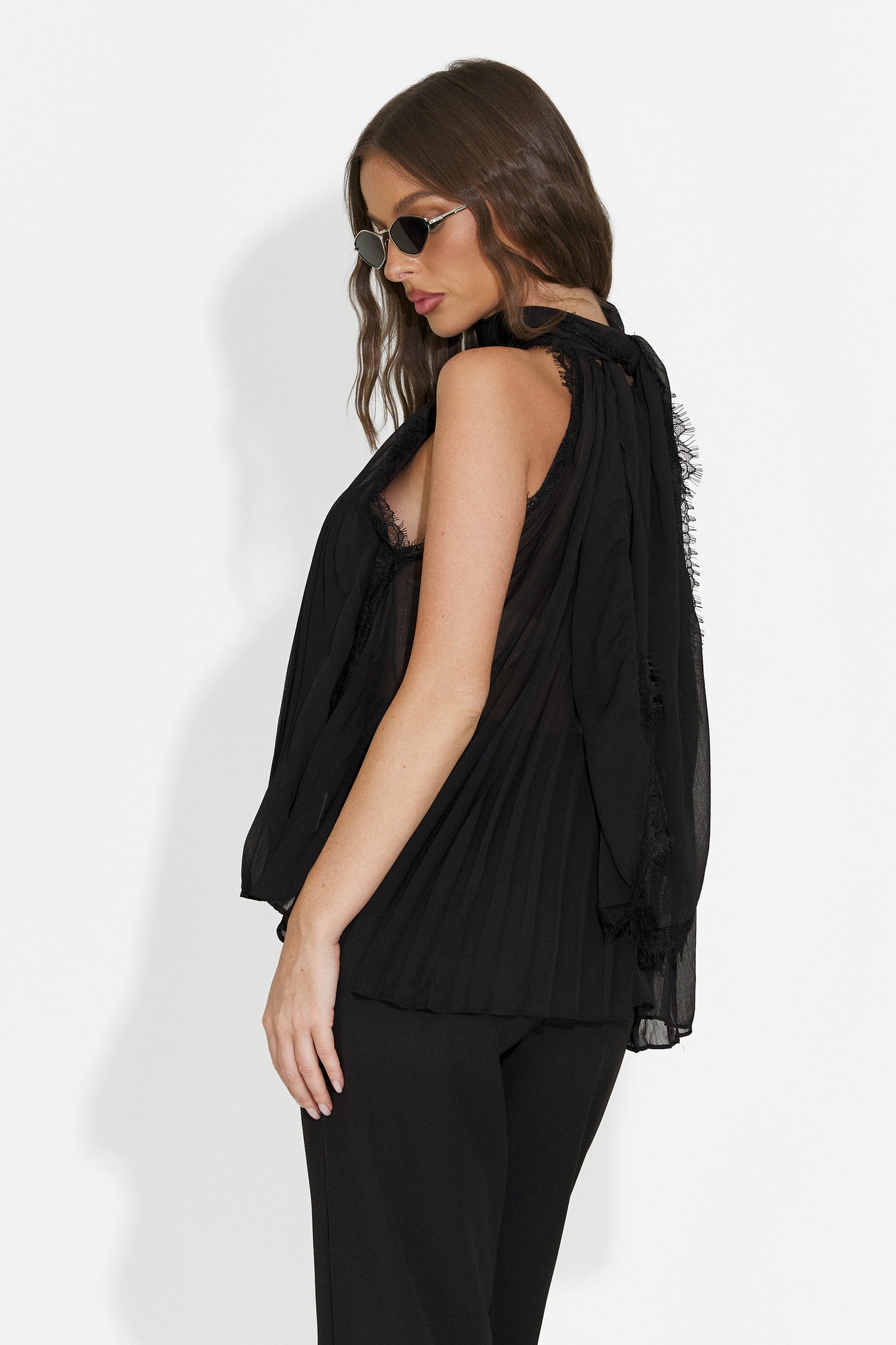 Casual black women's tank top Eirena Bogas