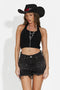Black casual women's tank top Fliter Bogas