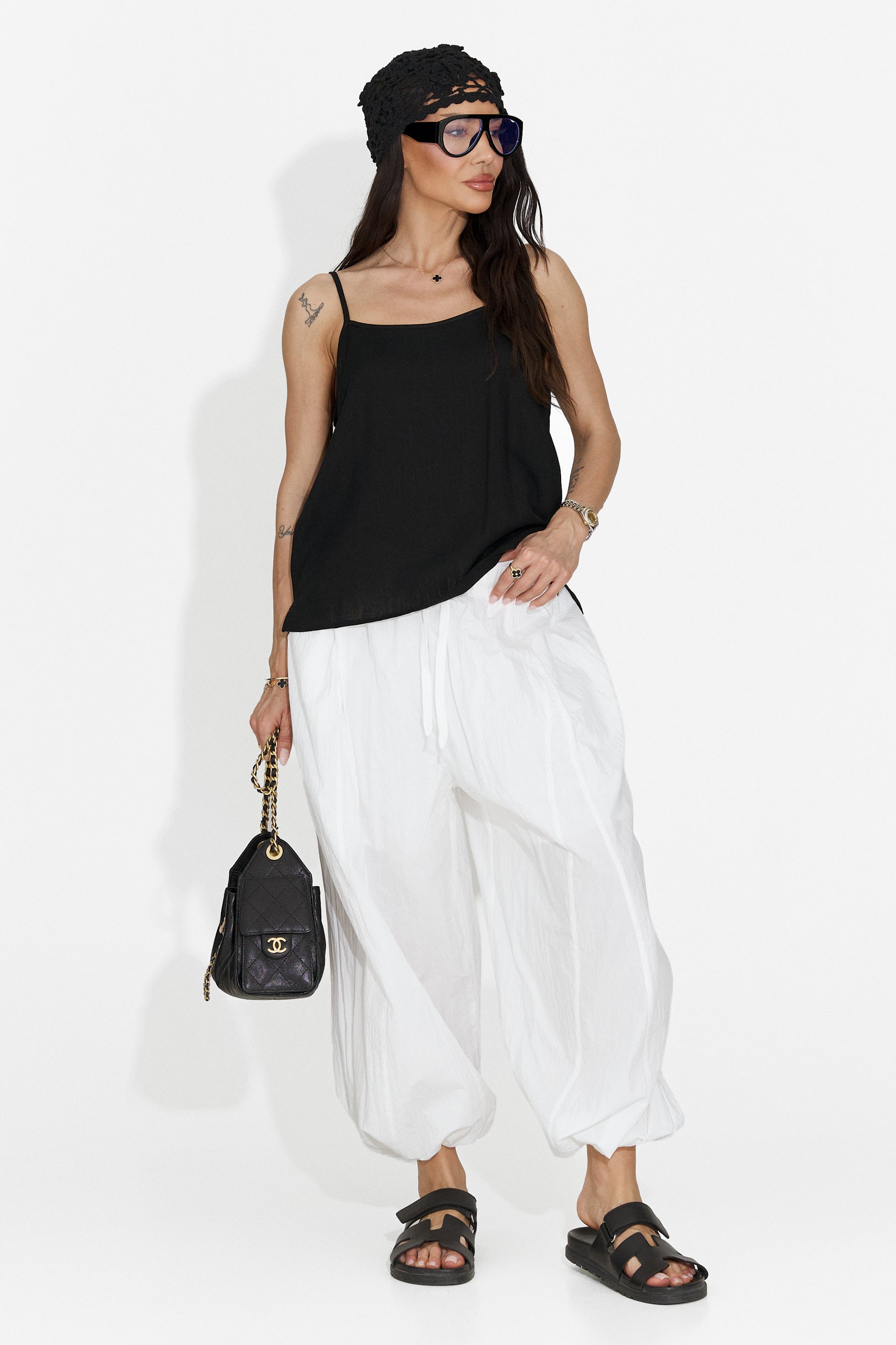 Maiou dama casual negru Orchid Bogas