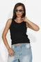 Women's casual black tank top Viris Bogas
