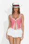 Women's casual red tank top Beronsa Bogas