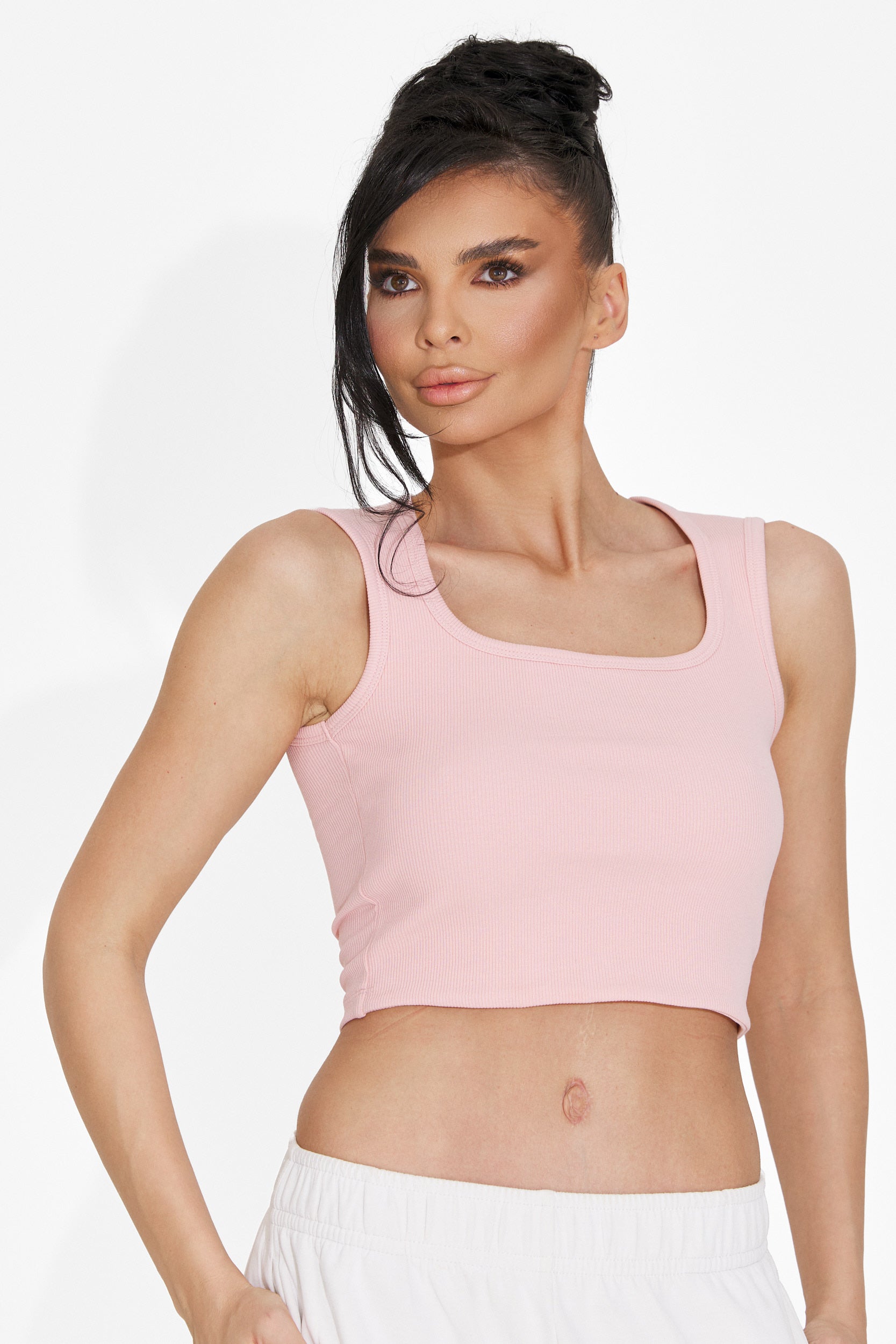 Veliria Bogas Casual Pink Women's Tank Top