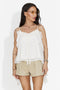 Elegantan kremasti bodysuit za dame Senolie Bogas