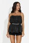 Elegante Body de Jaspe Negro Bogas para Mujeres