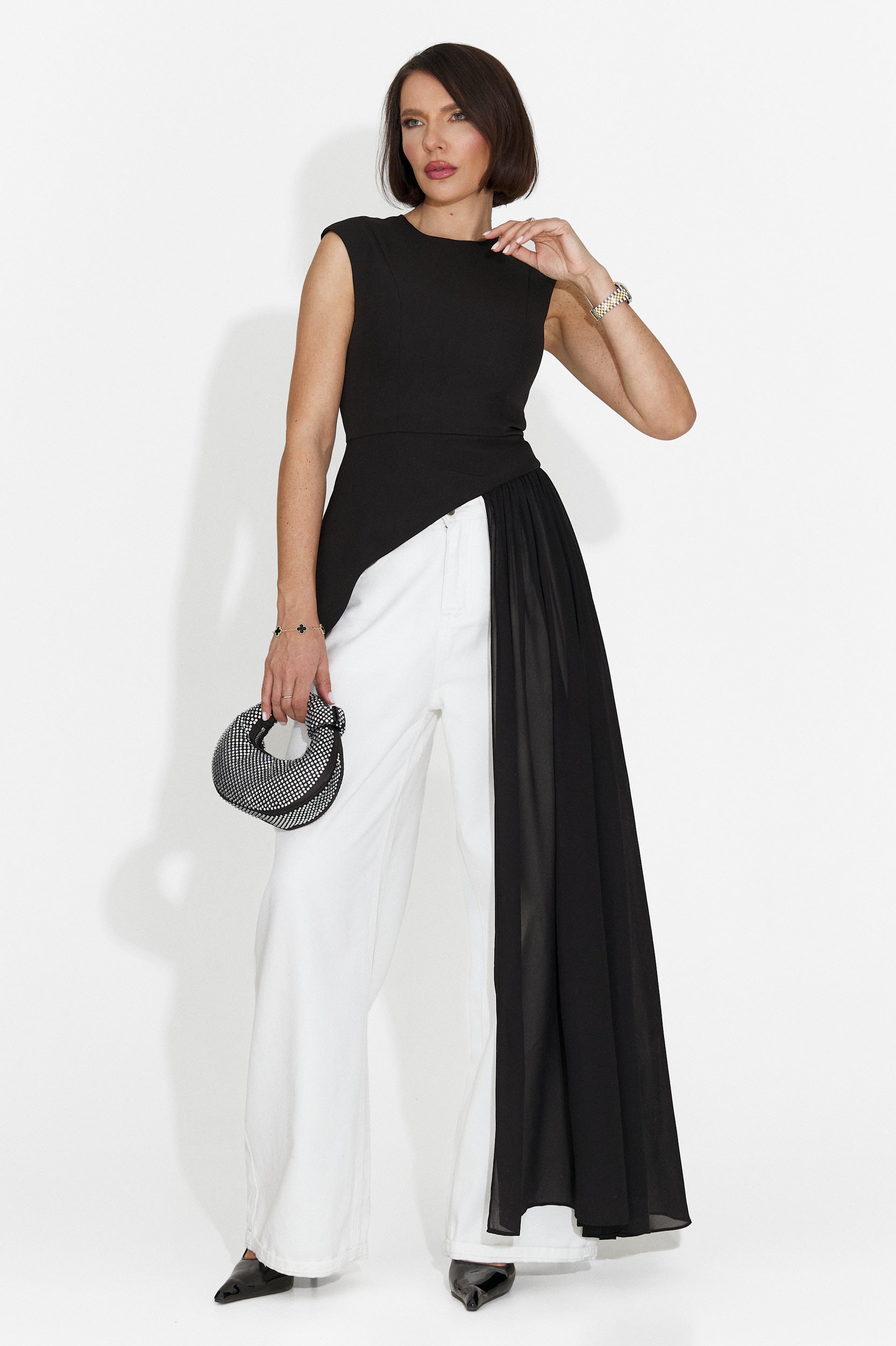 Maiou dama elegant negru Nunez Bogas