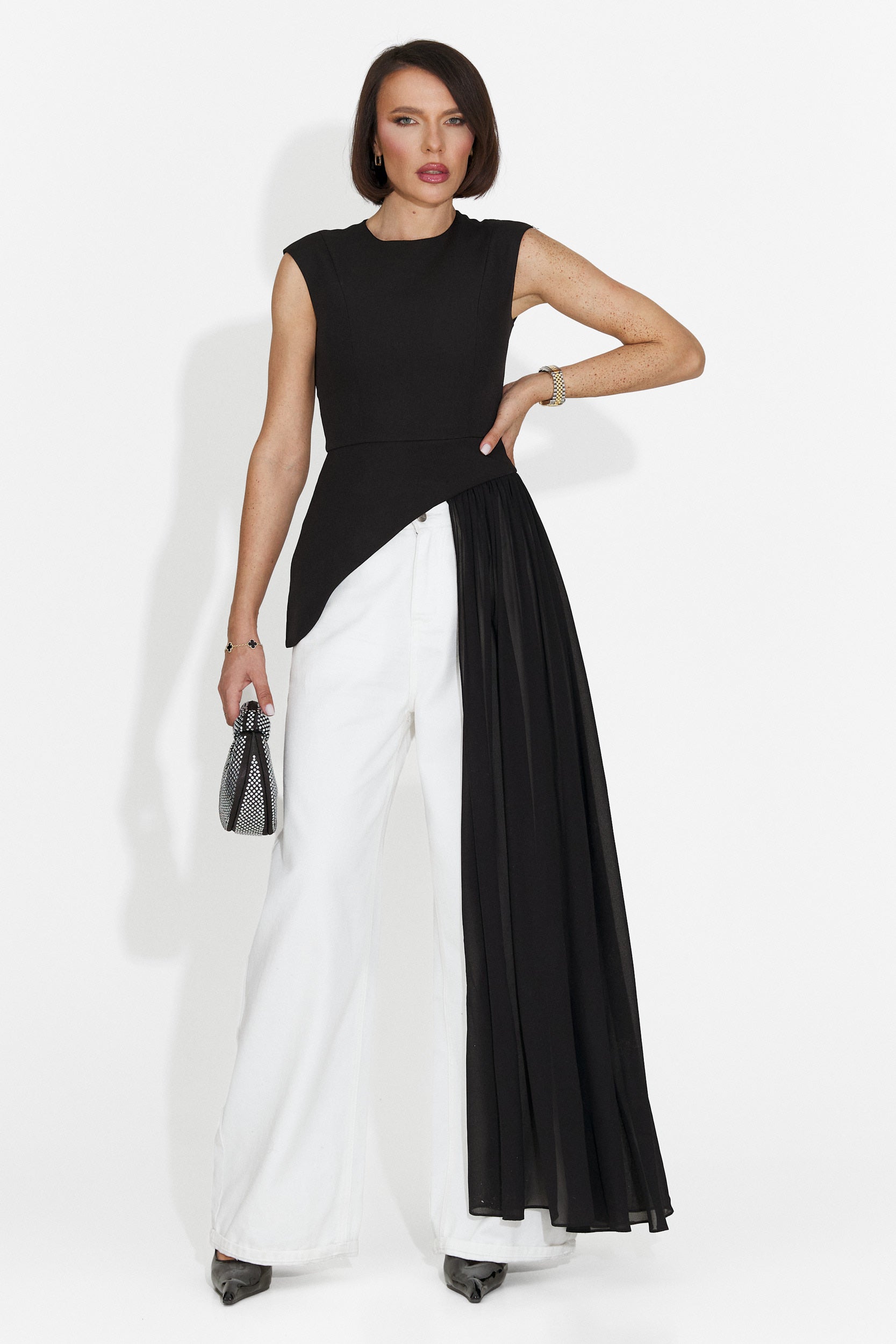 Maiou dama elegant negru Nunez Bogas