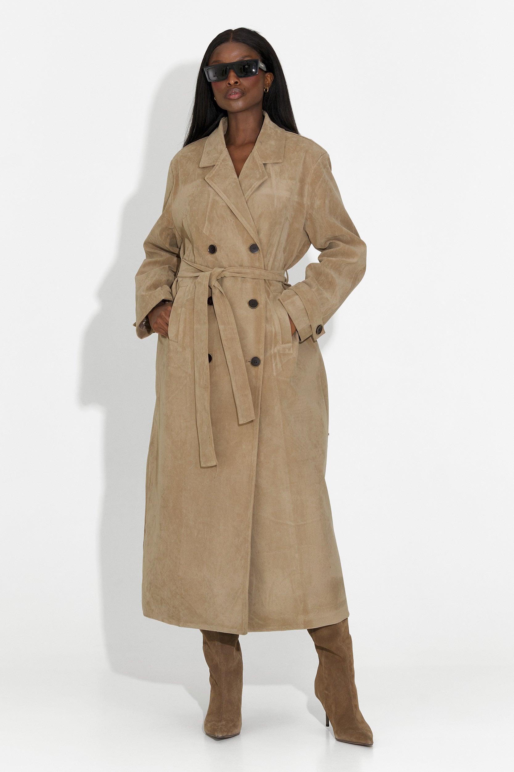 Elegant beige Seliora Bogas ladies coat