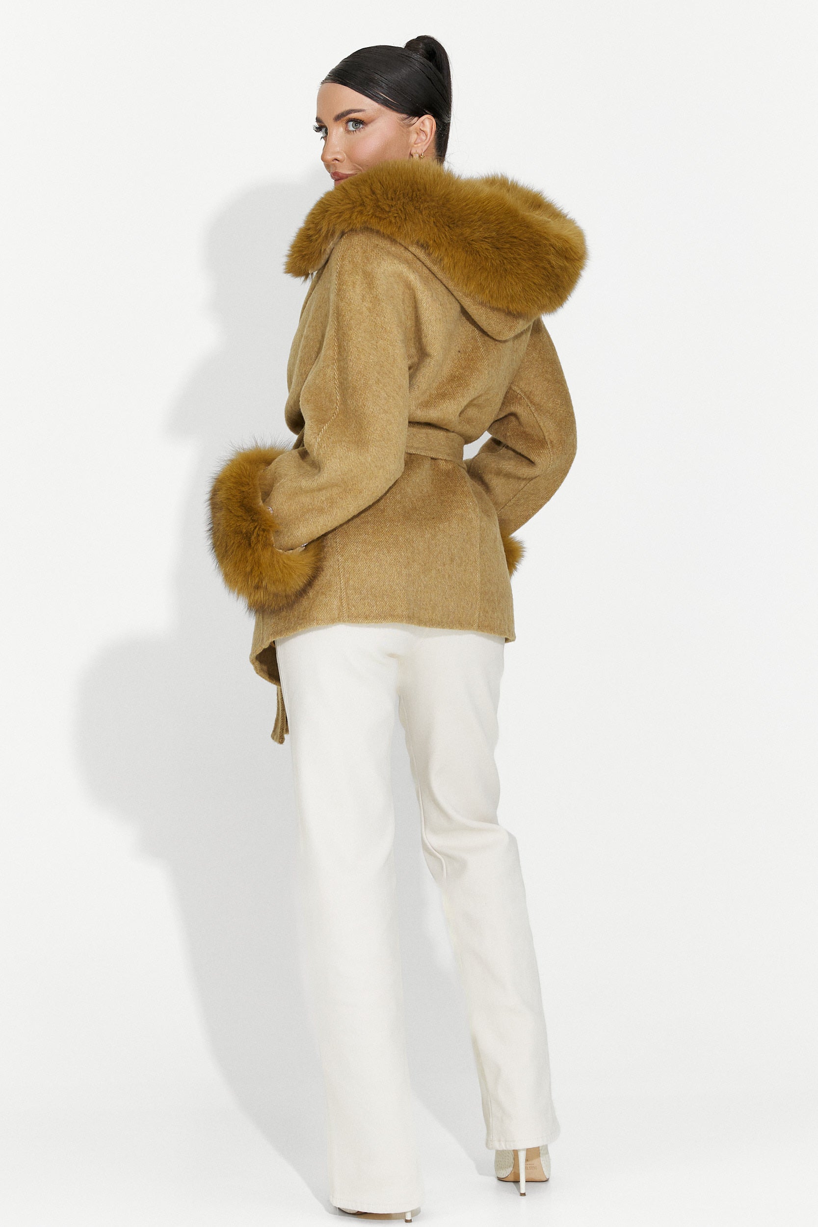 Manteau femme élégant marron Betina Bogas