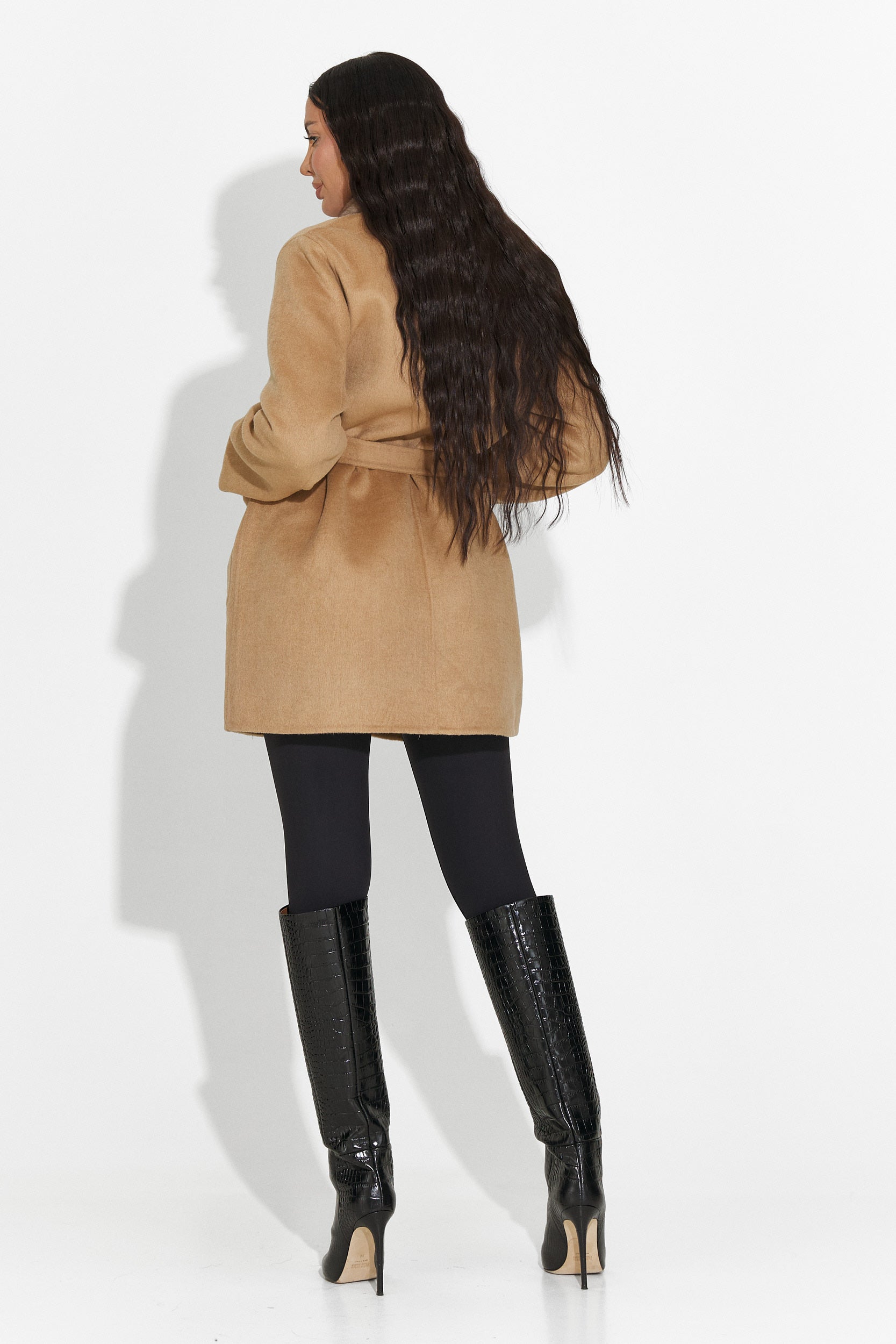 Élégant Manteau Gelira Bogas Marron pour Dames