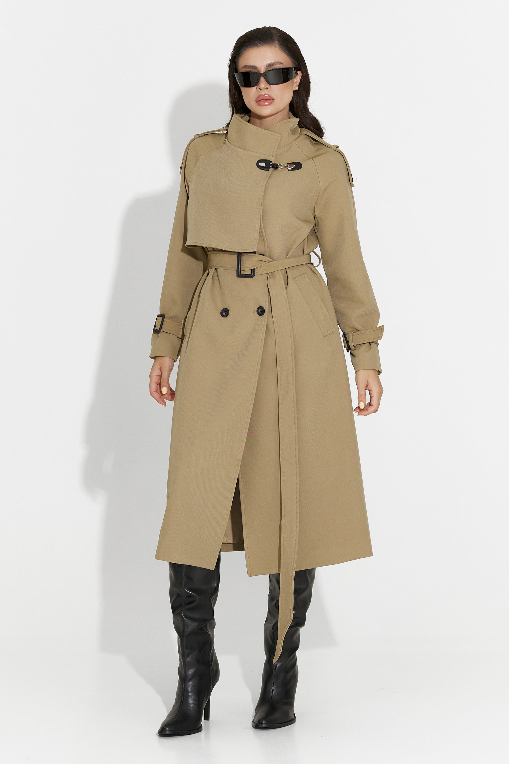 Misena Bogas Long Brown Ladies Coat