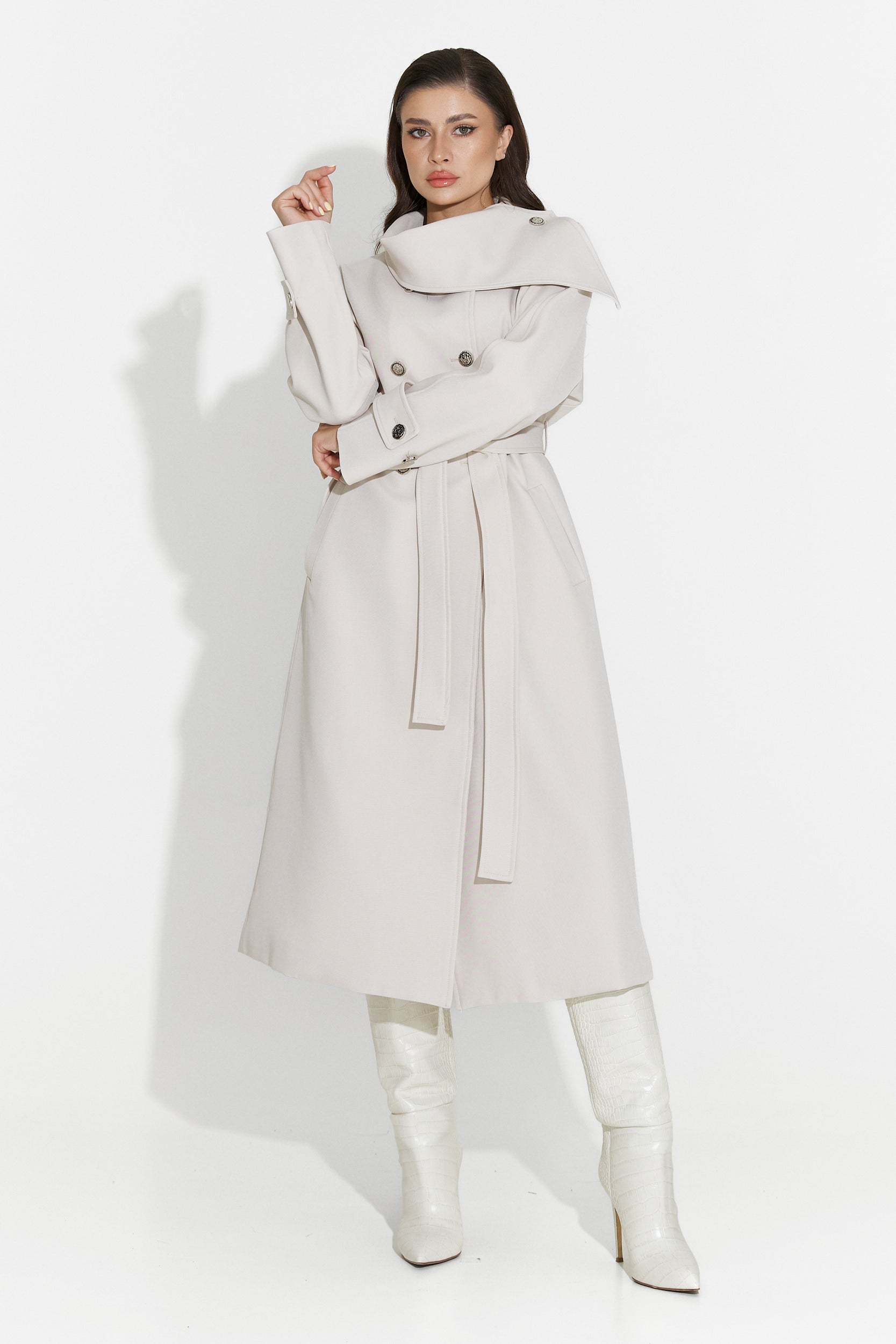 Medium Grey Ladies Coat Scotie Bogas