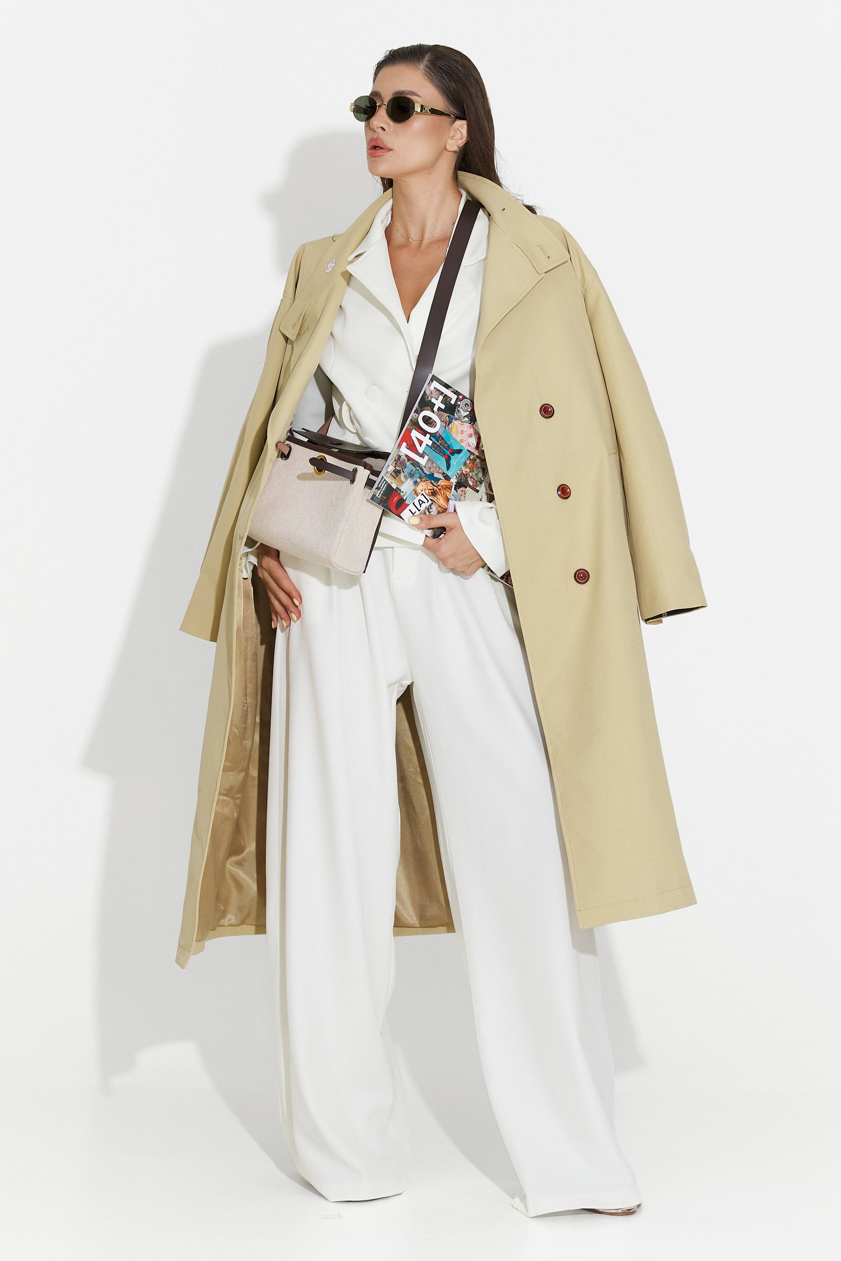 Mittelbrauner Dakisa Bogas Damenmantel