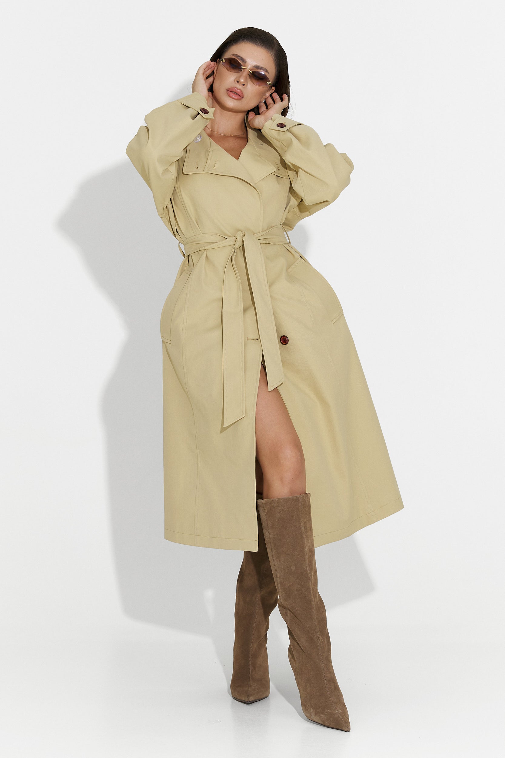 Medium brown Dakisa Bogas ladies coat