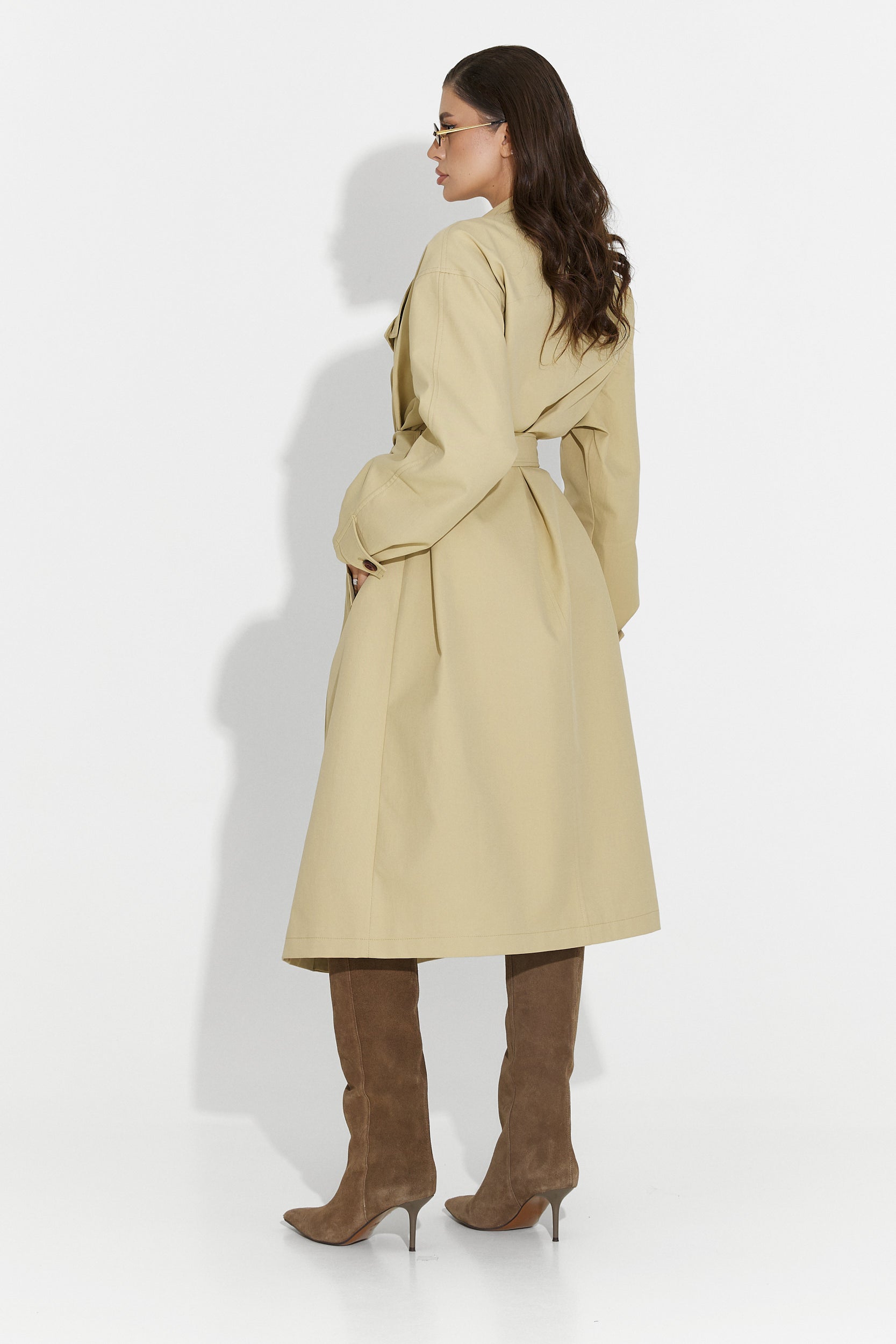 Mittelbrauner Dakisa Bogas Damenmantel