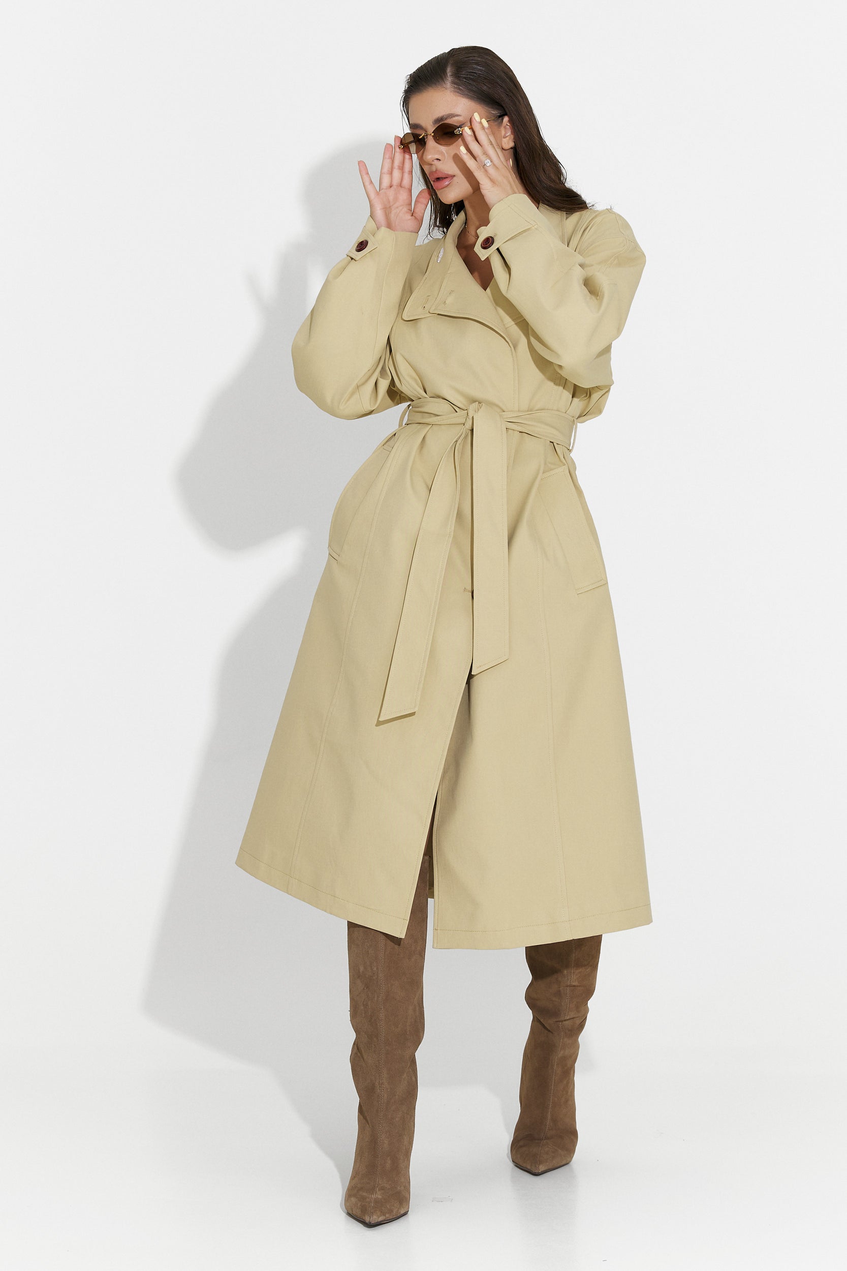 Mittelbrauner Dakisa Bogas Damenmantel