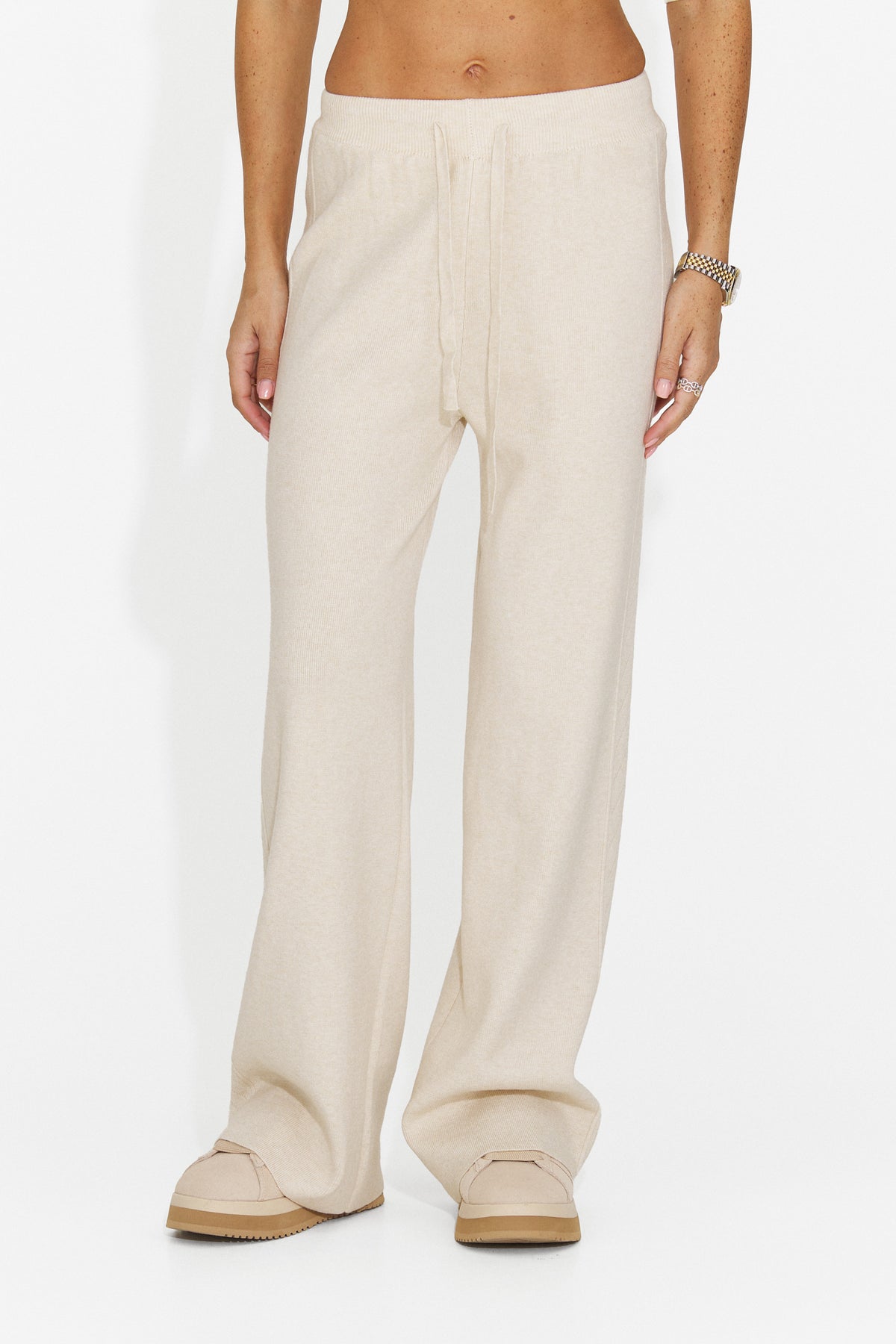 Pantaloni casual bej Berinieza Bogas