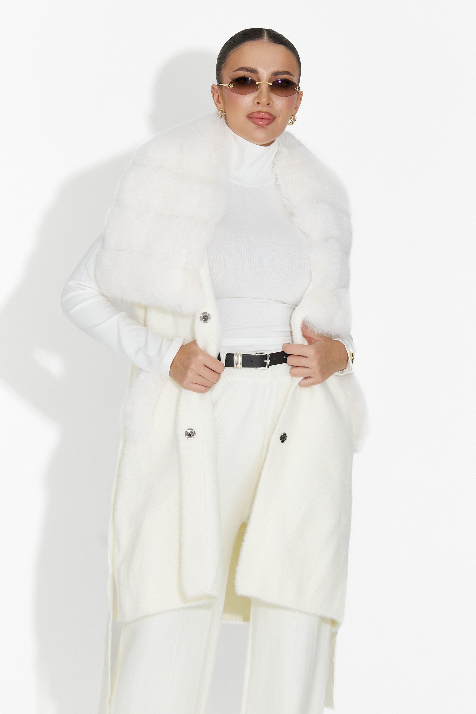 Beige casual dambyxor Pietrina Bogas