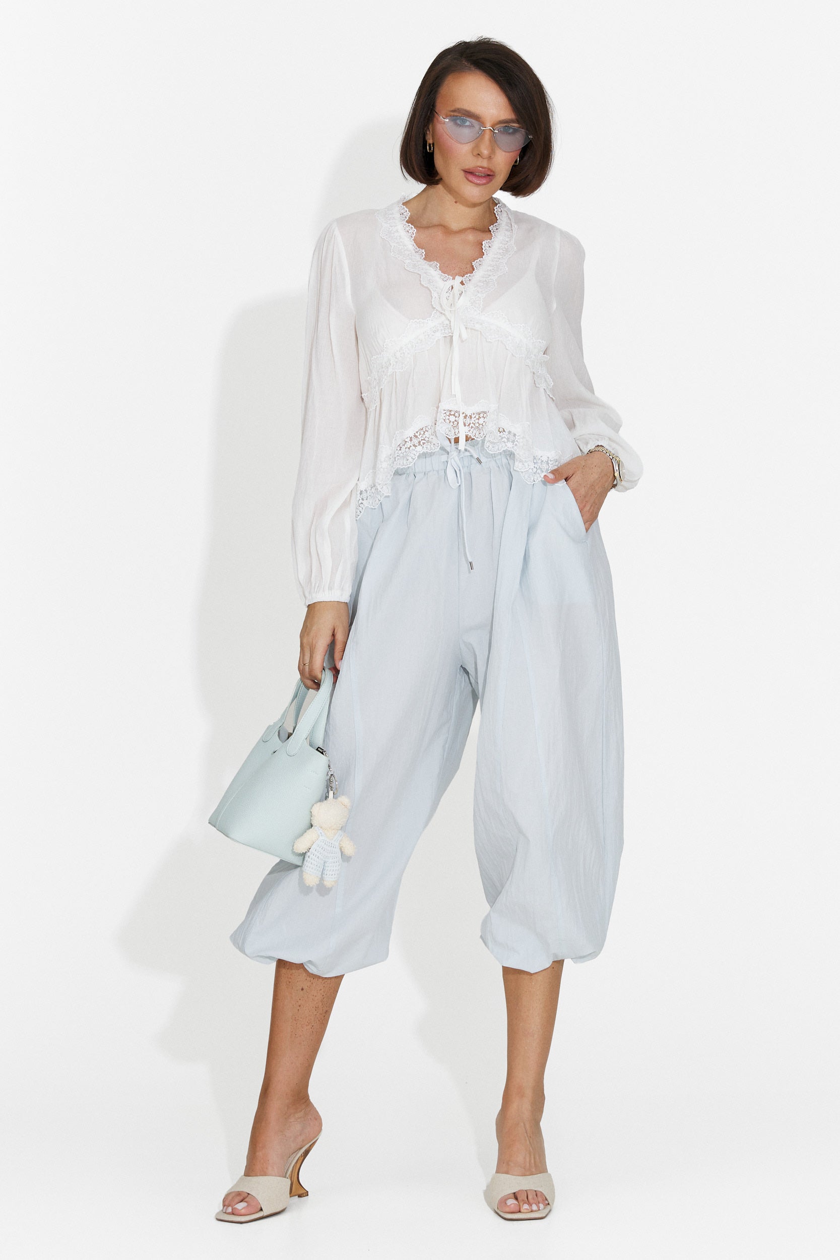 Lyhok Bogas Casual Blue Women's Trousers
