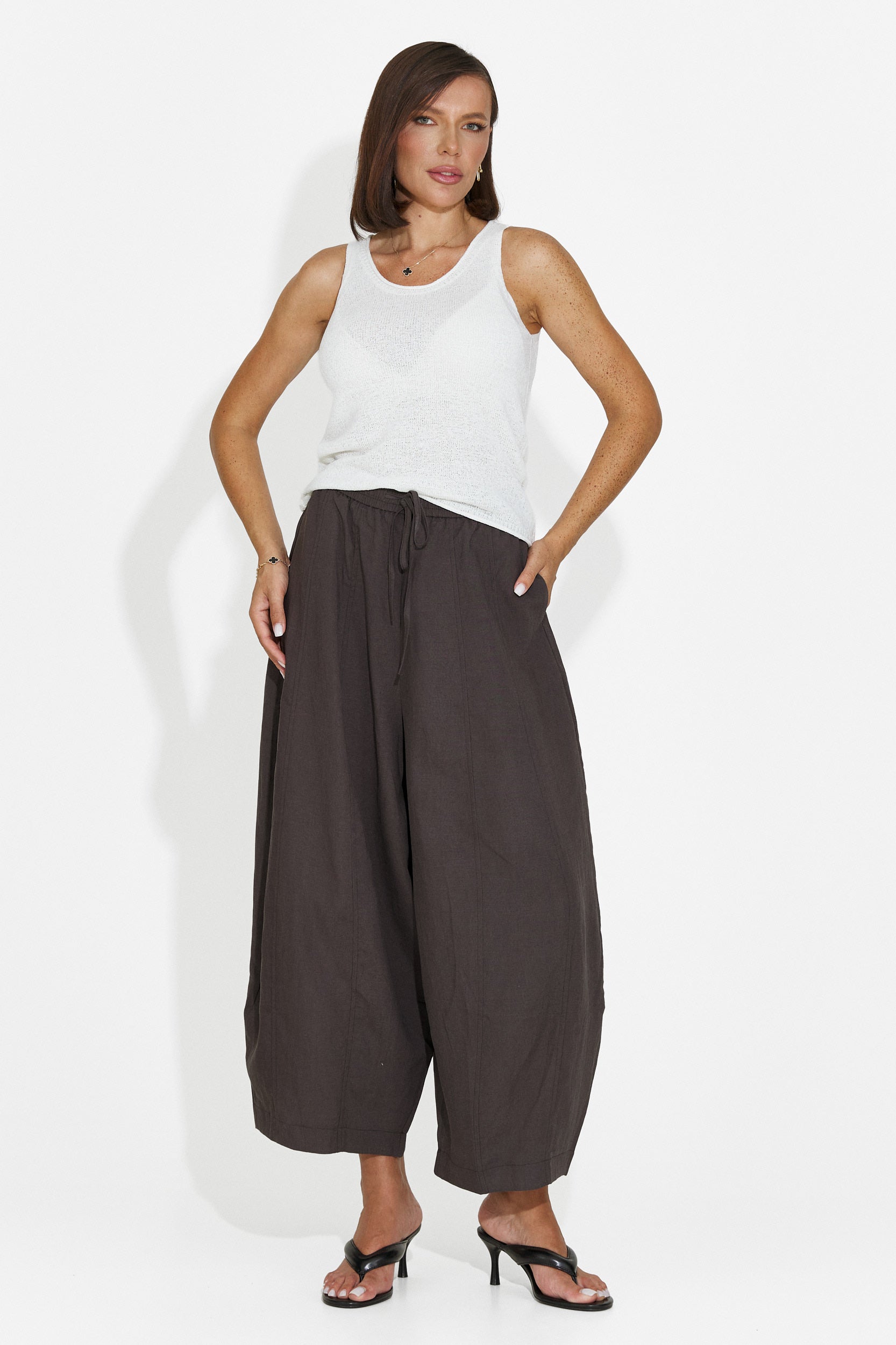 Women's casual gray pants Eusepia Bogas