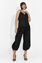 Pantaloni dama casual negri Lyhok Bogas