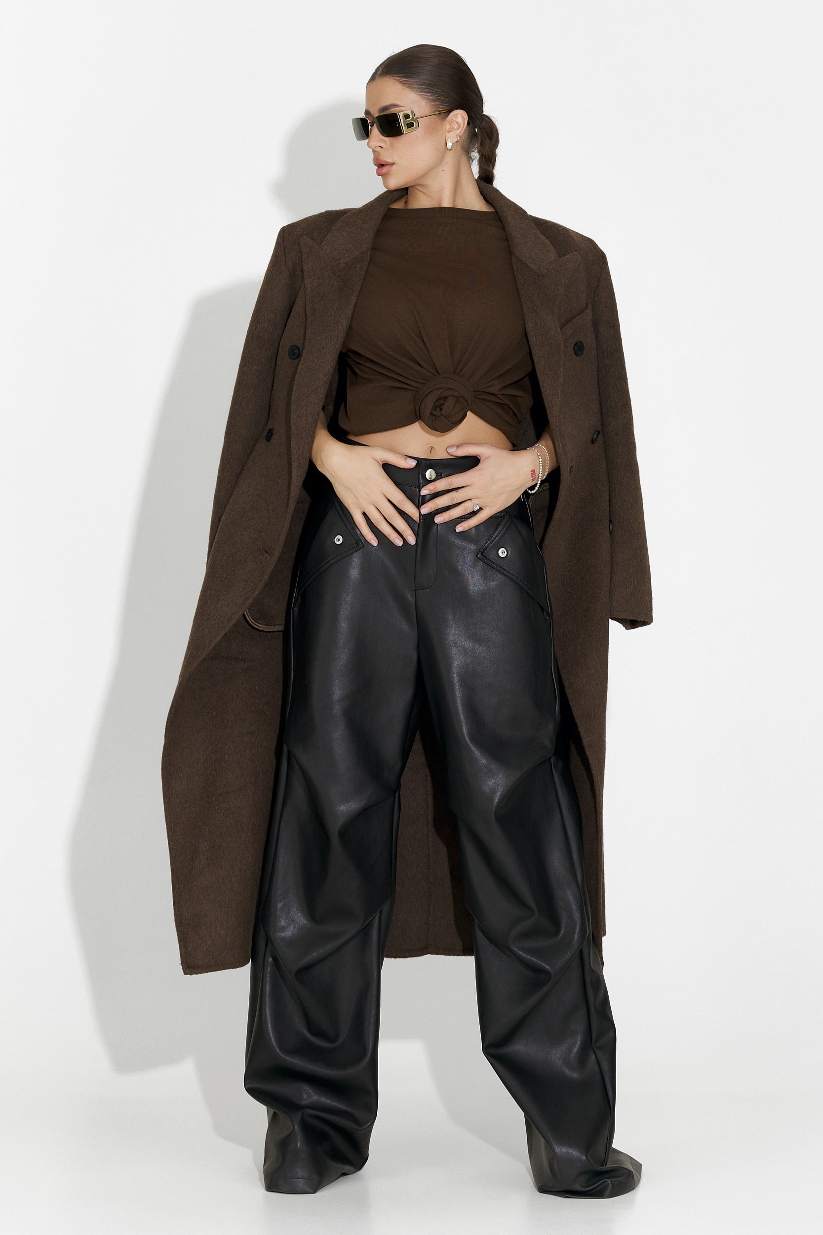 Spodnie damskie casual czarne Savelis Bogas