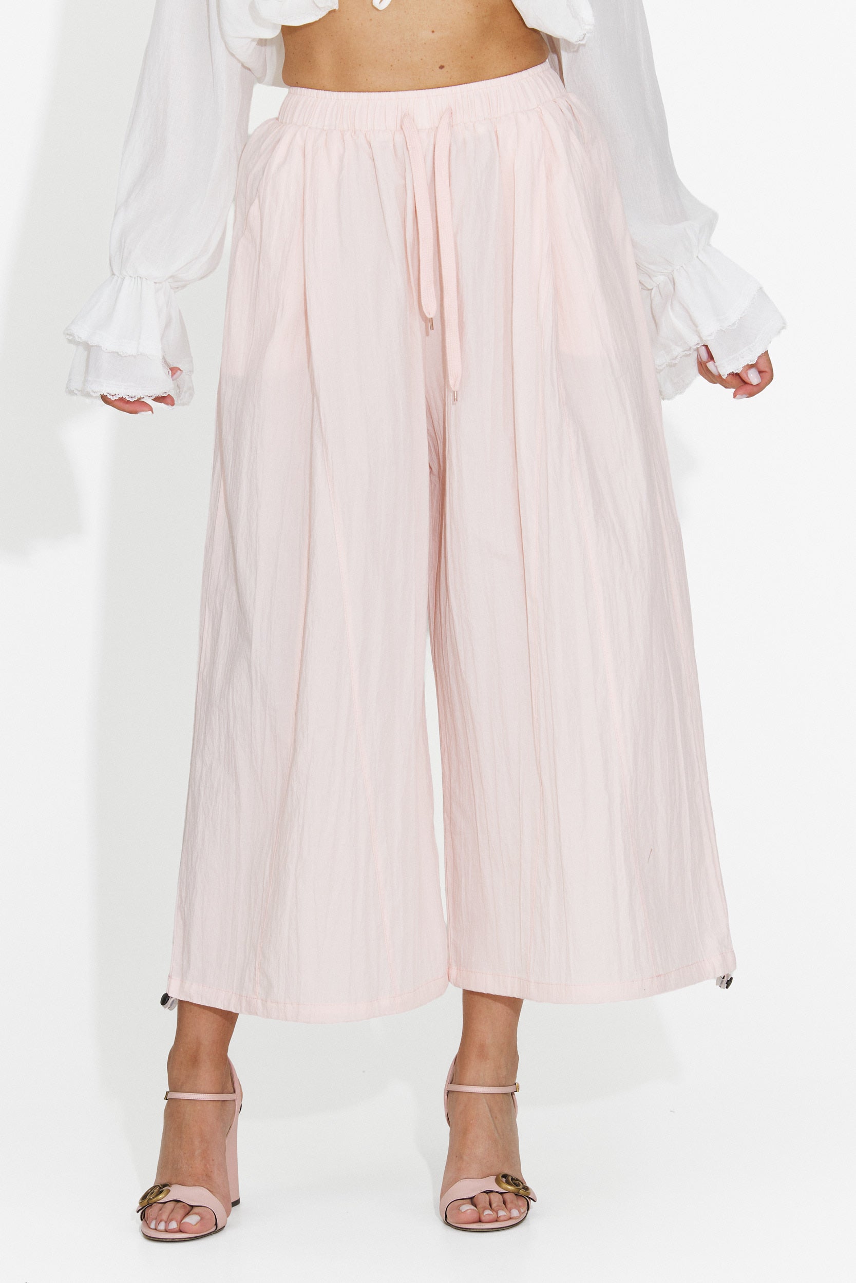 Pantaloni dama casual roz Lyhok Bogas