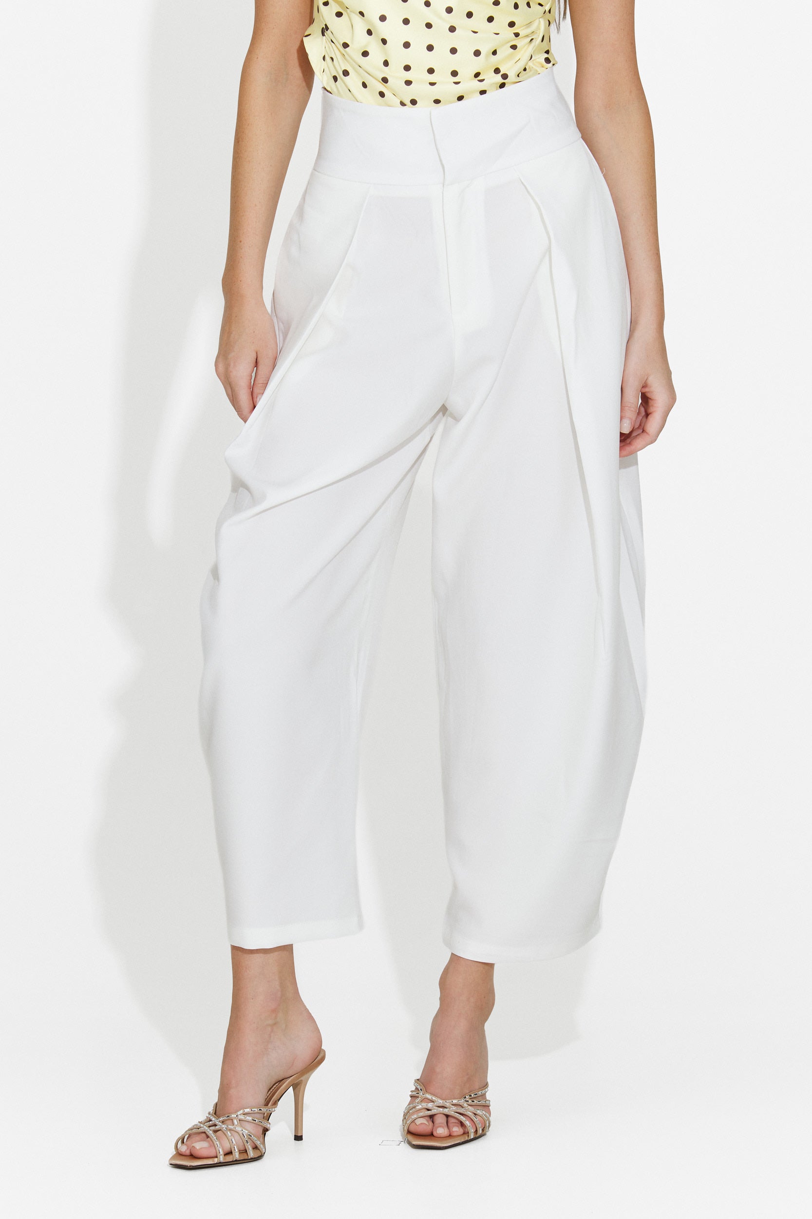 Women's elegant white pants Kemily Bogas