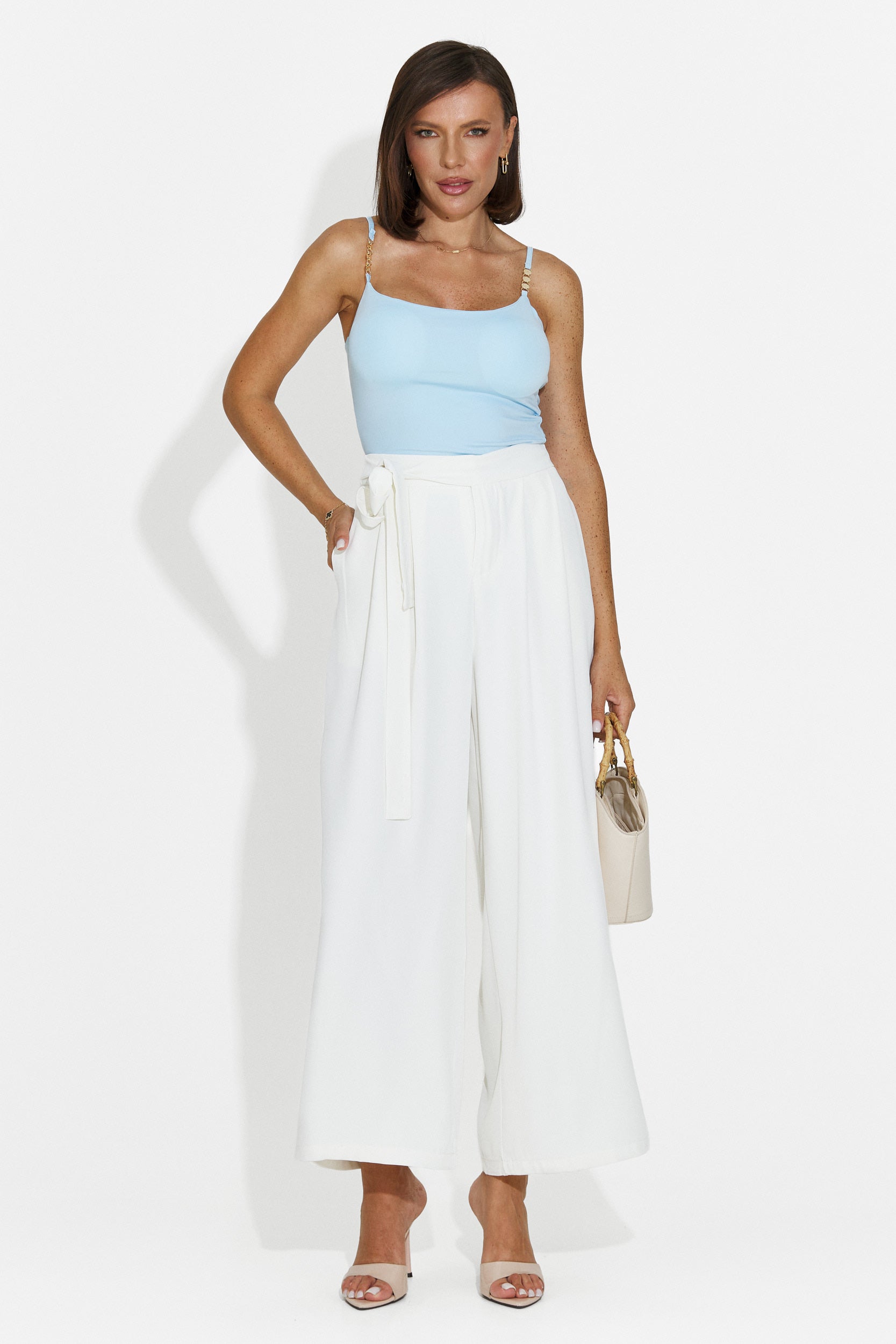 Women's elegant white pants Lioria Bogas