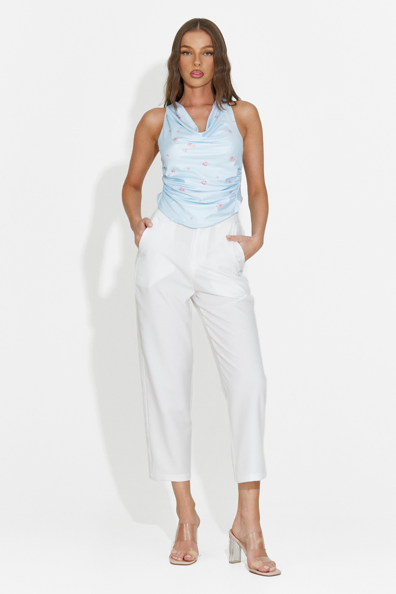 Women's elegant white pants Sereia Bogas