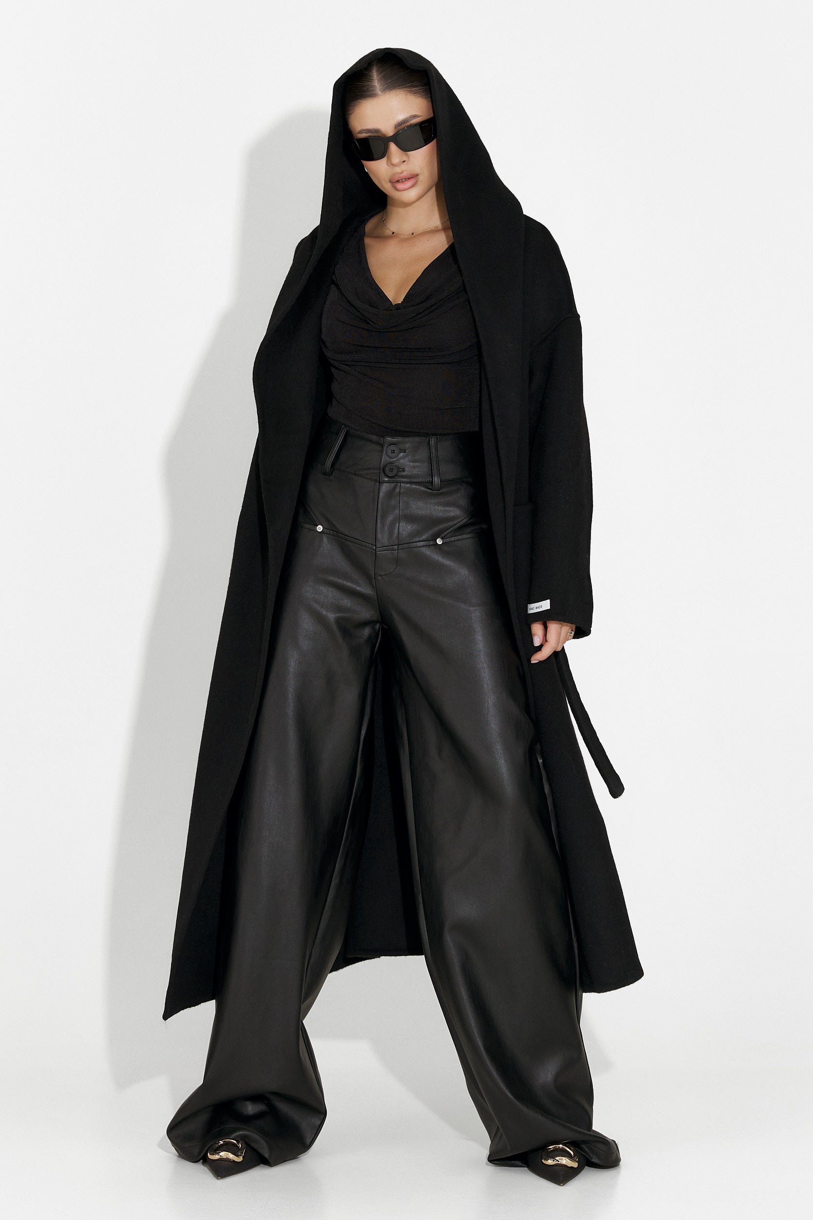 Eleganta svarta dambyxor Clorina Bogas