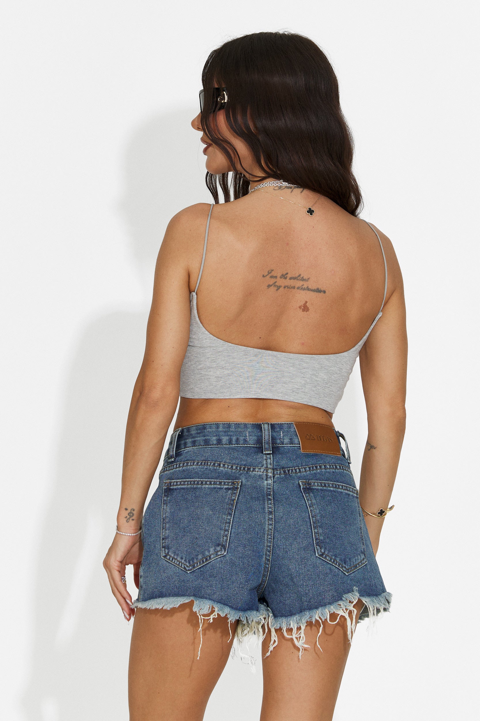 Pantalones cortos azules para mujer Fiora Bogas