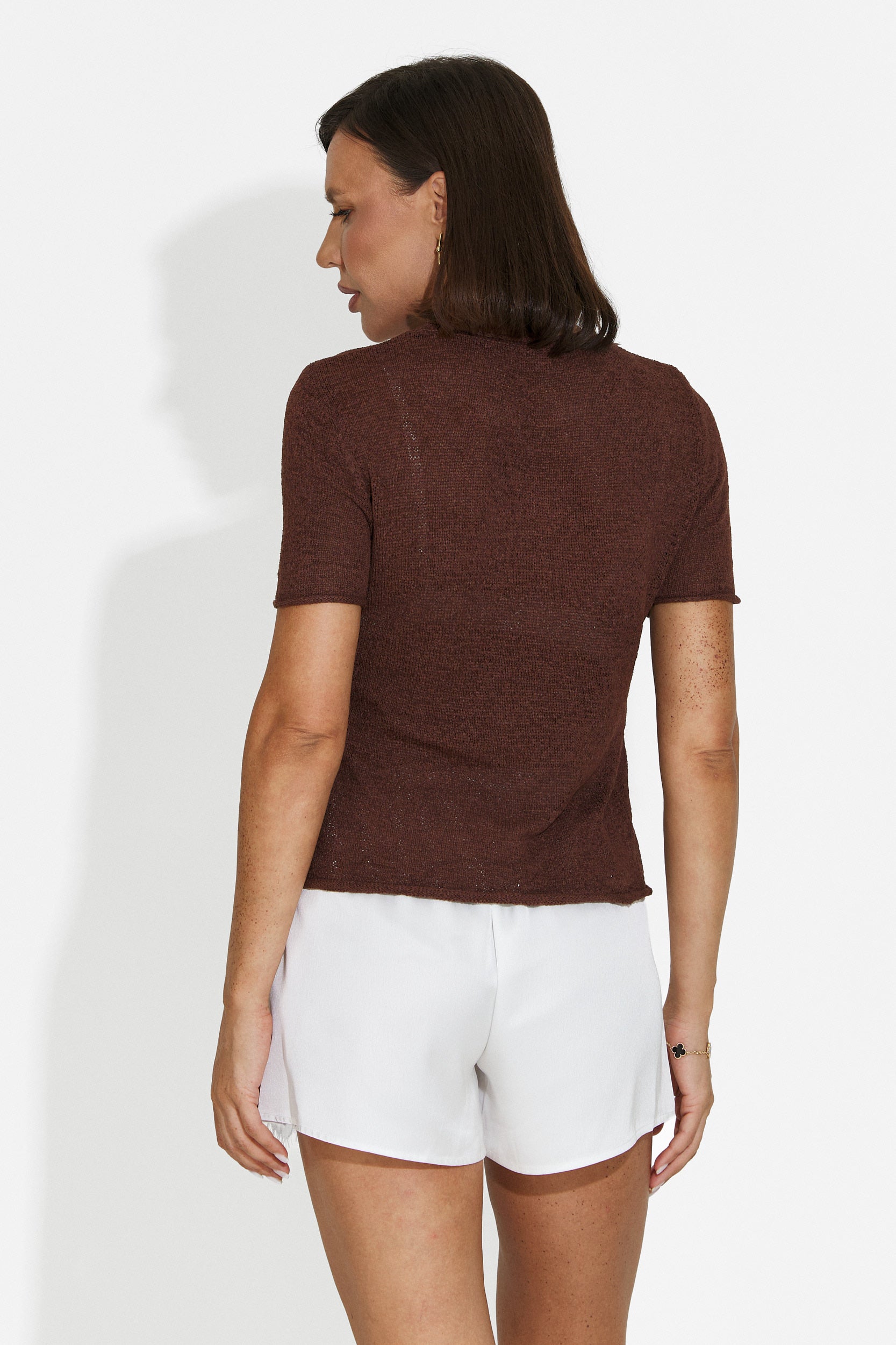 Women's short white pants Vicensia Bogas