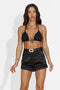 Women's black short pants Cremosi Bogas