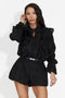 Lavender Bogas Black Short Women's Pants