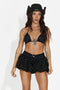 Women's short black pants Seralina Bogas