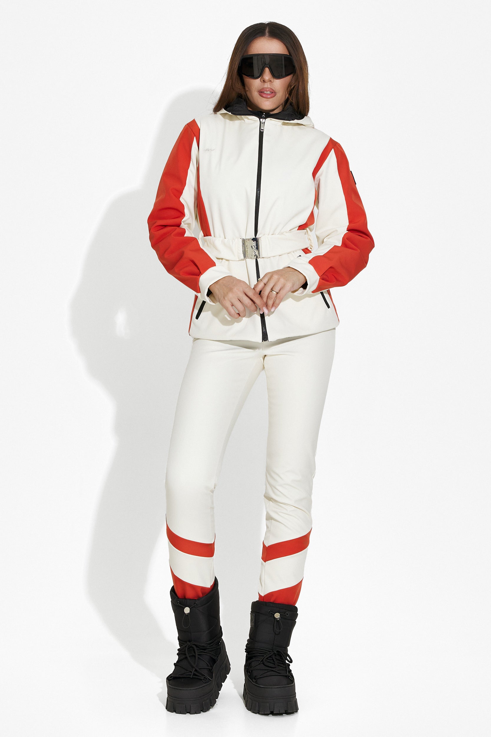 Bogas Ski Bekleidung Skihose Damen in Beige "Lorya"