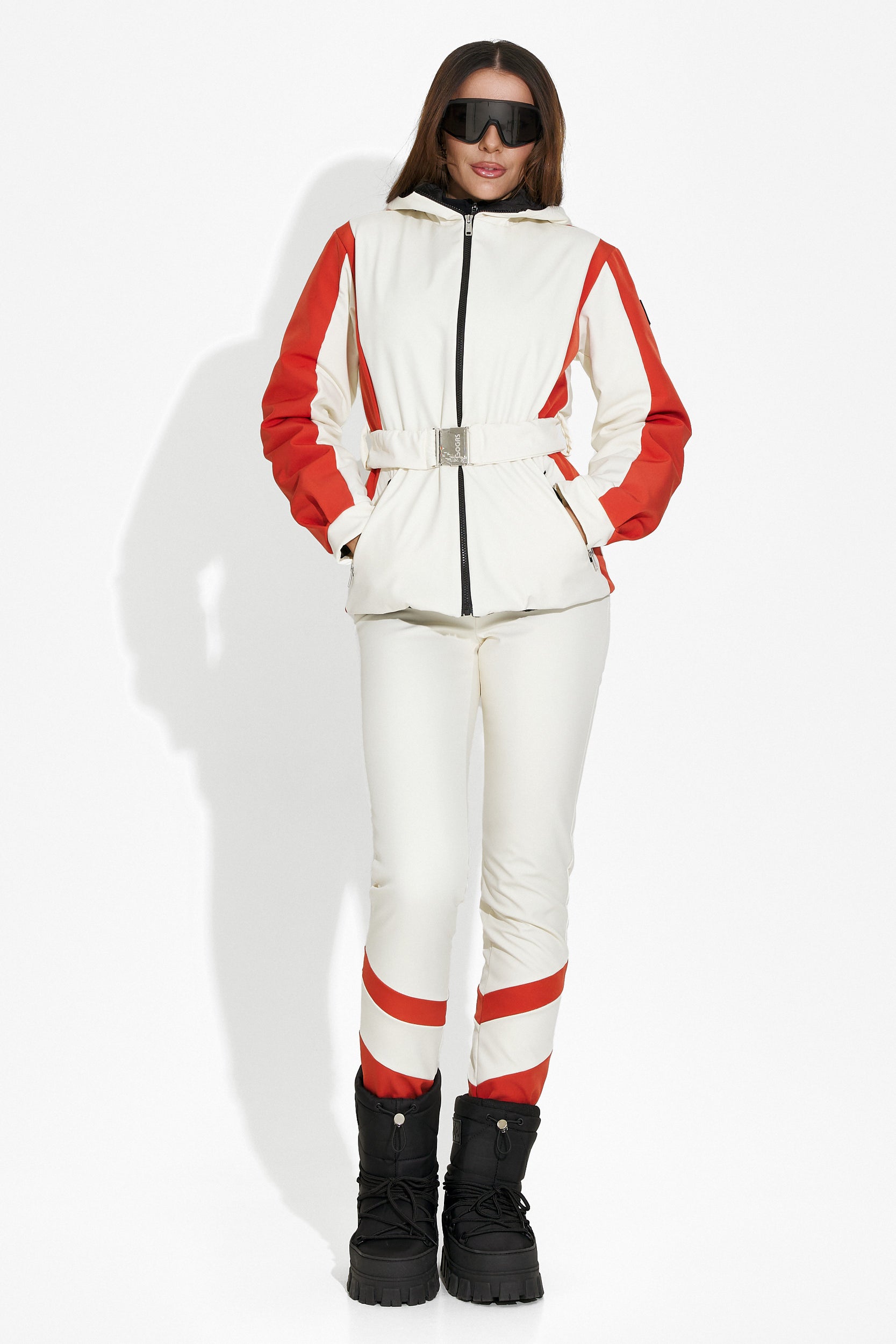 Bogas Ski Bekleidung Skihose Damen in Beige "Lorya"