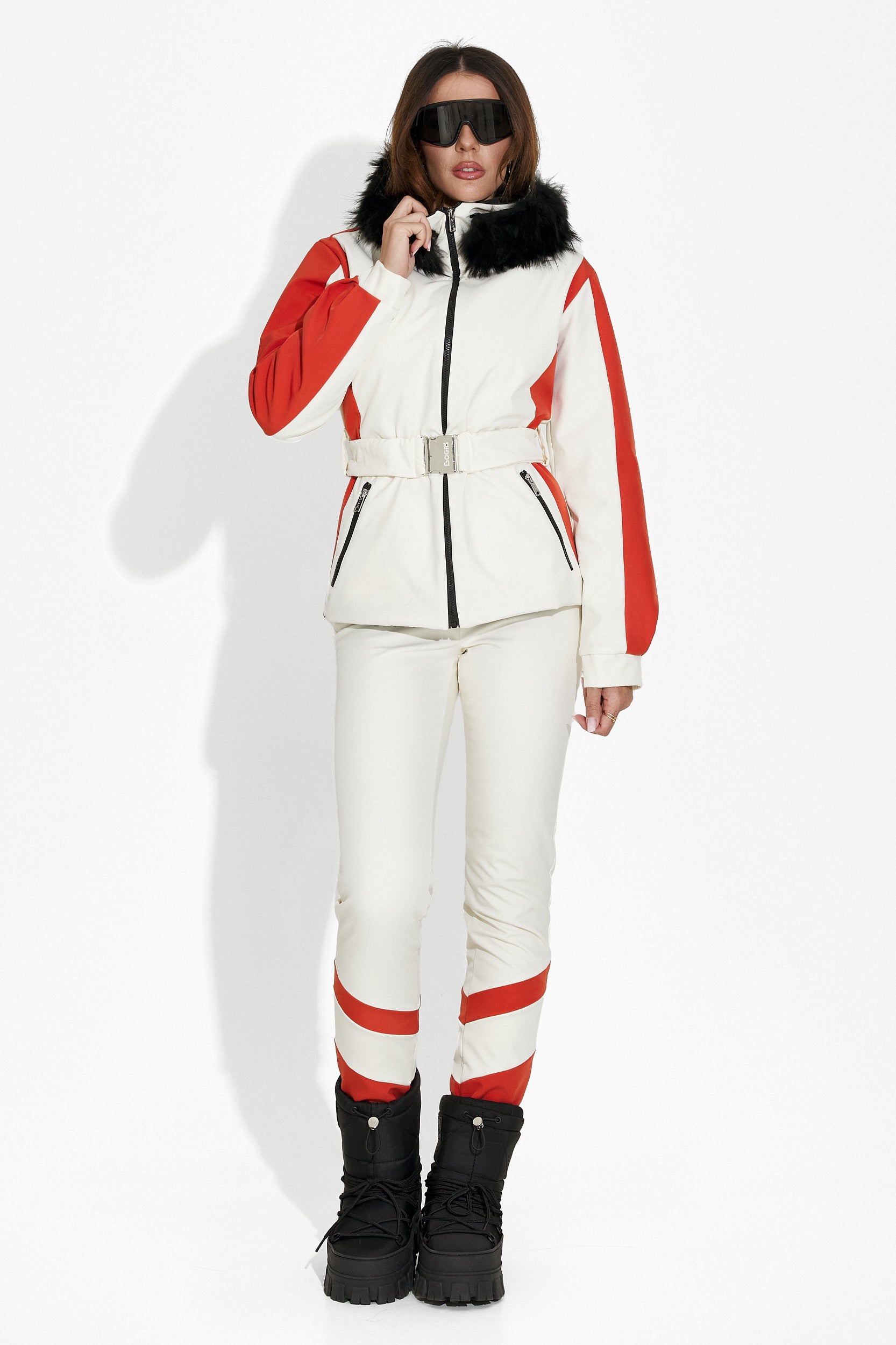 Bogas Ski Bekleidung Skihose Damen in Beige "Lorya"