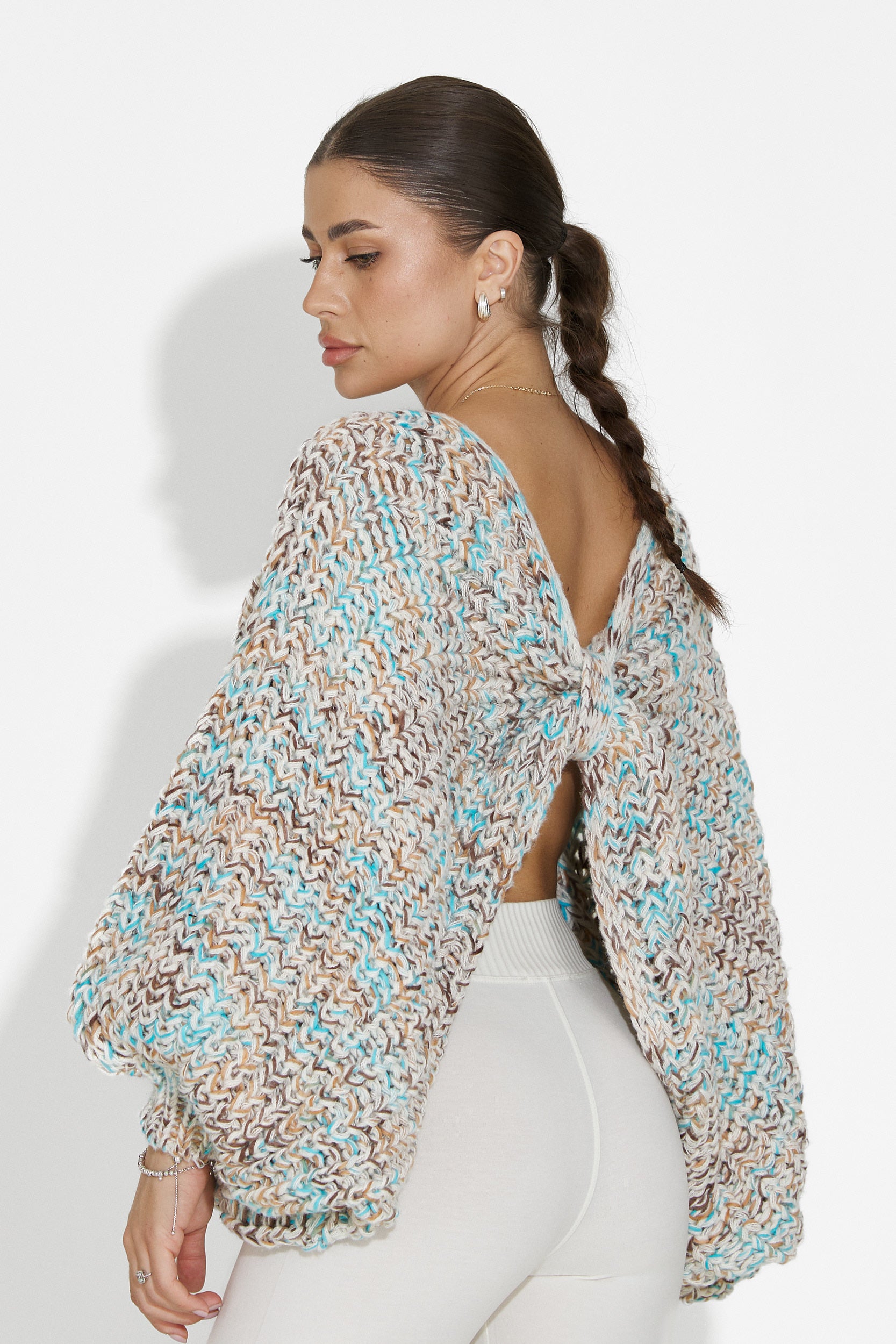 Miralis Bogas Casual Blue Ladies Sweater