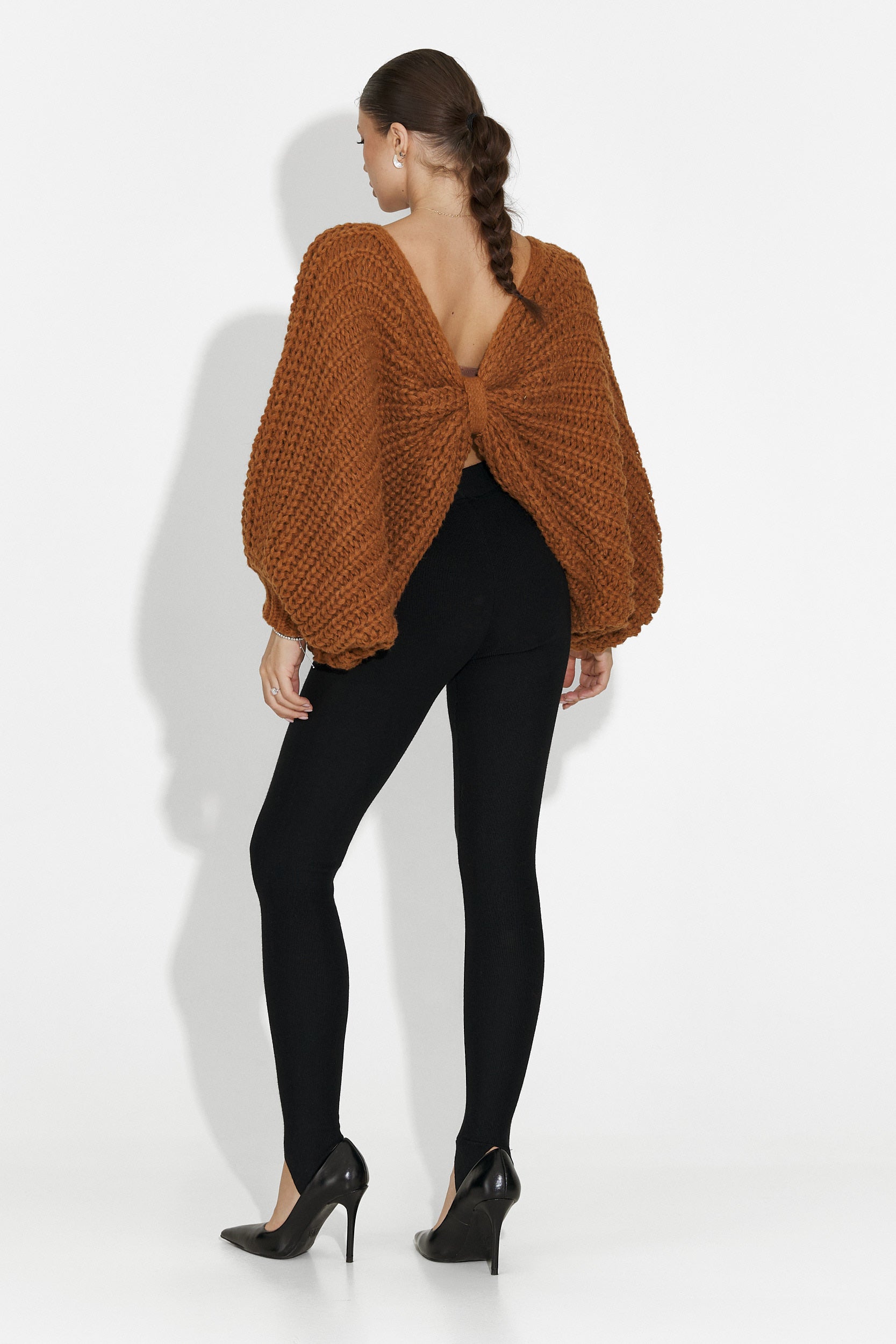 Pull femme décontracté marron Raviana Bogas